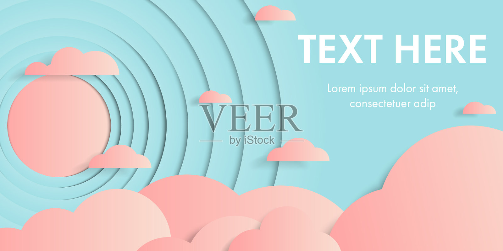 纸艺术图层背景插画图片素材