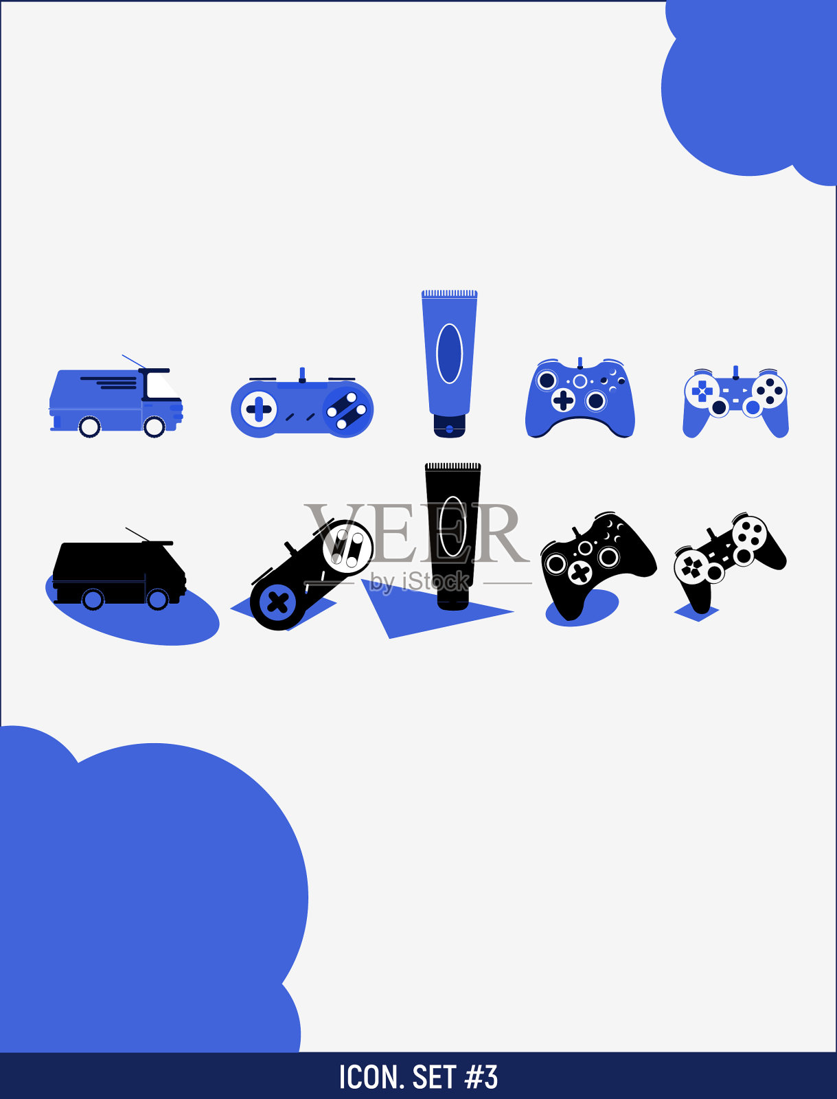 设置3个图标插画图片素材