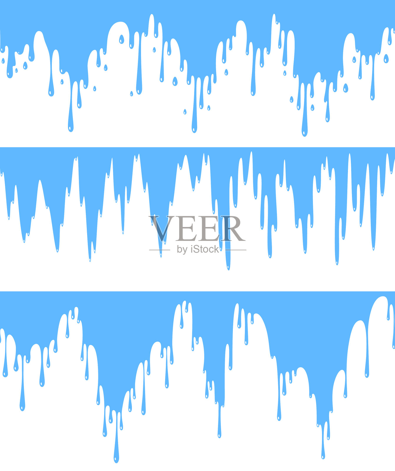 液体油漆滴油渍蓝墨水条纹插画图片素材