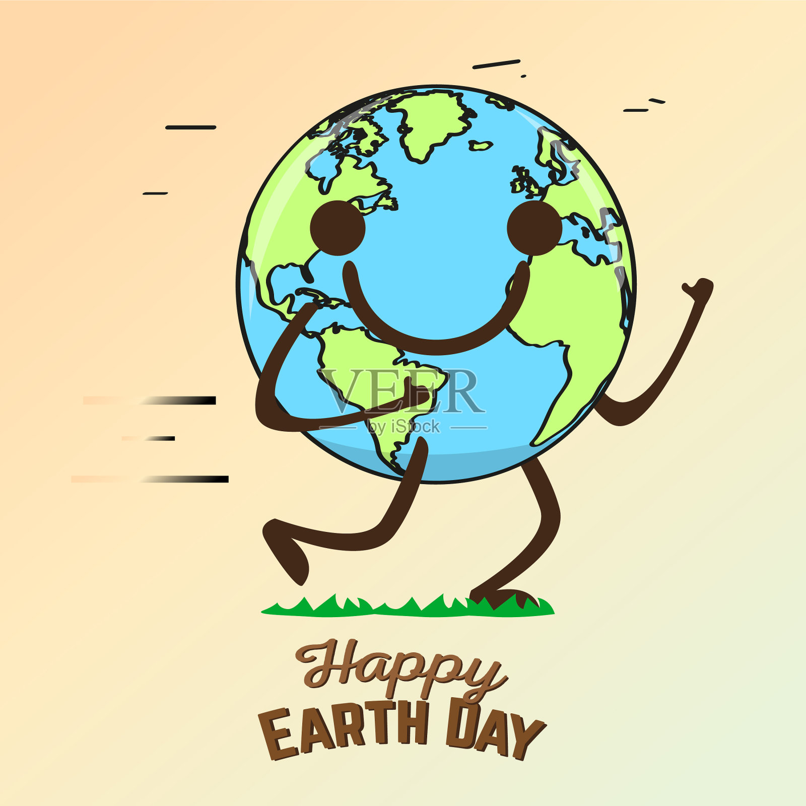 地球日快乐海报插画图片素材