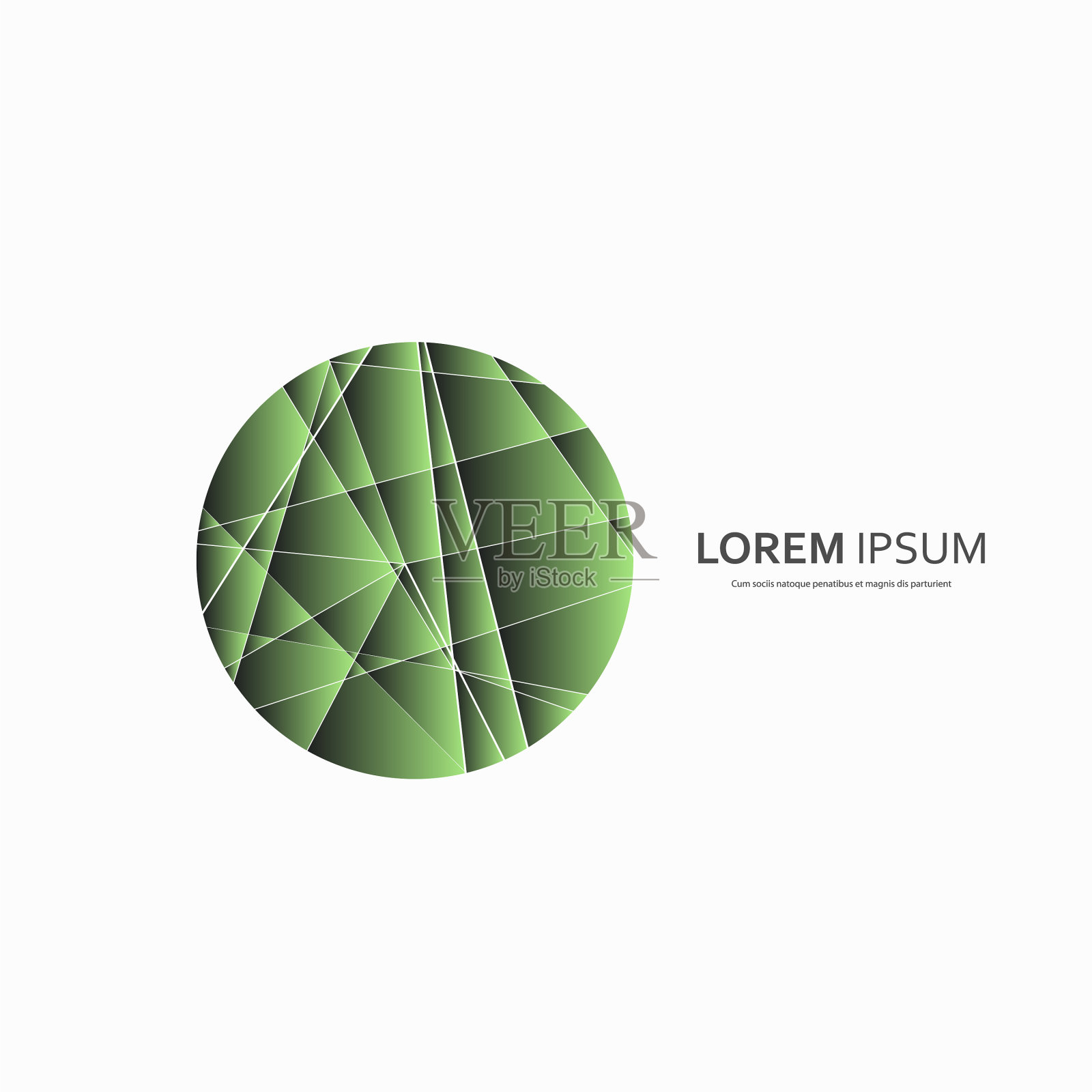 抽象几何圆形构成插画图片素材