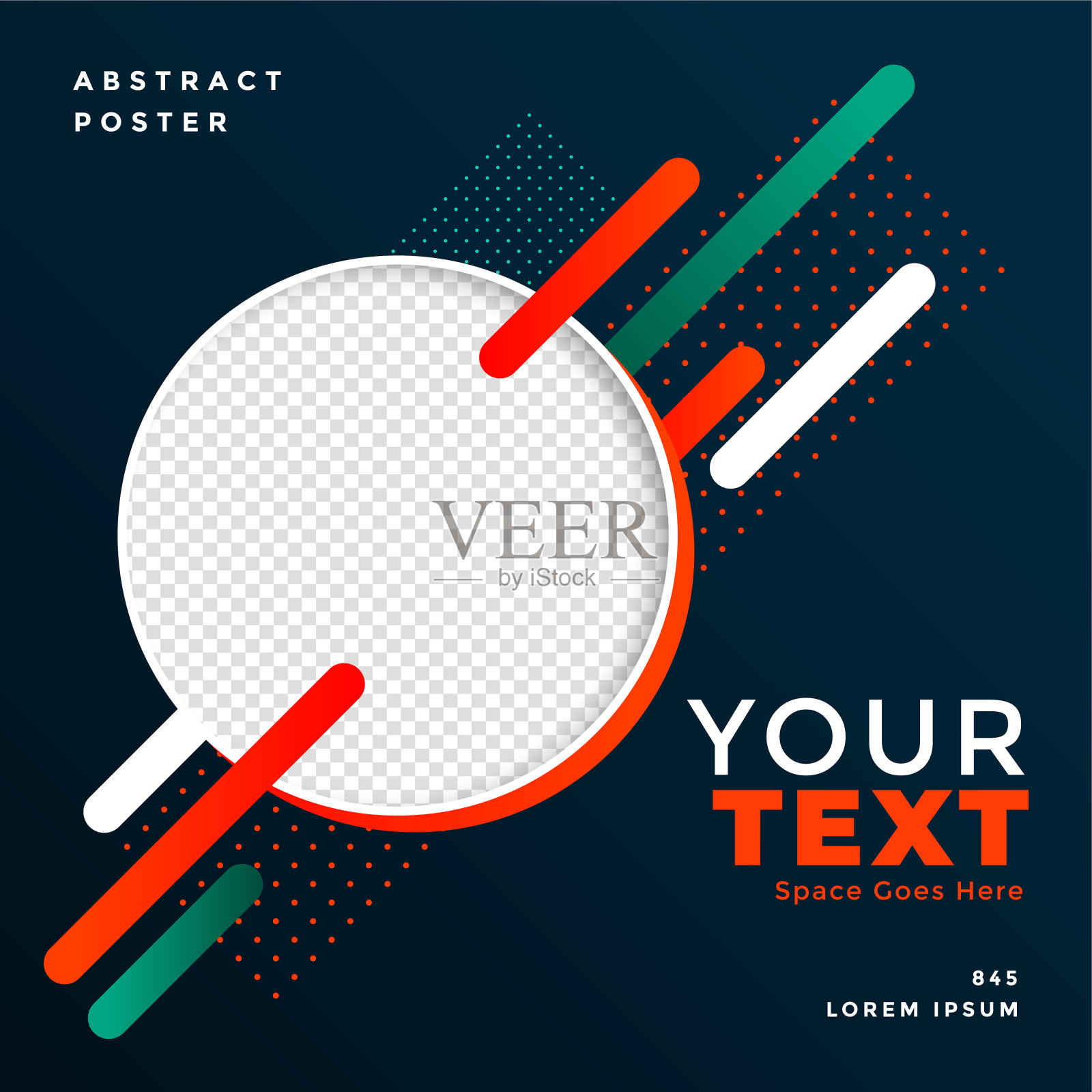 时尚的现代海报设计与形象空间设计模板素材