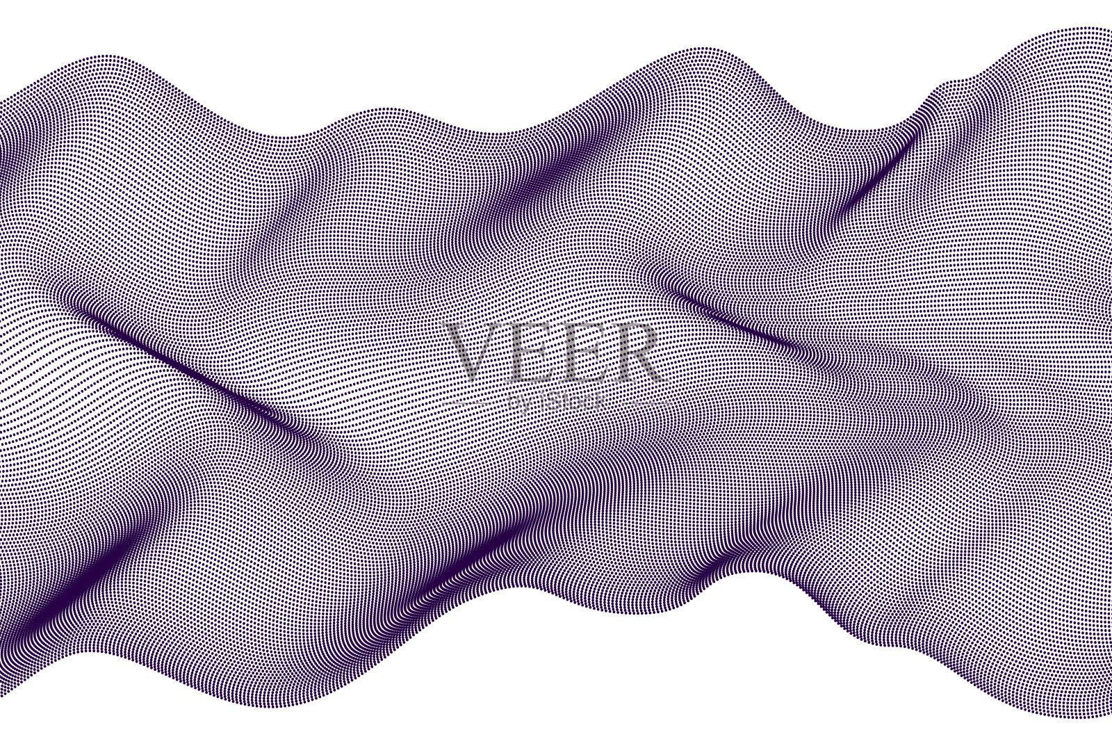 点粒子流矢量抽象背景，科技主题插图，动态粒子阵列，封面横幅和广告模板。插画图片素材