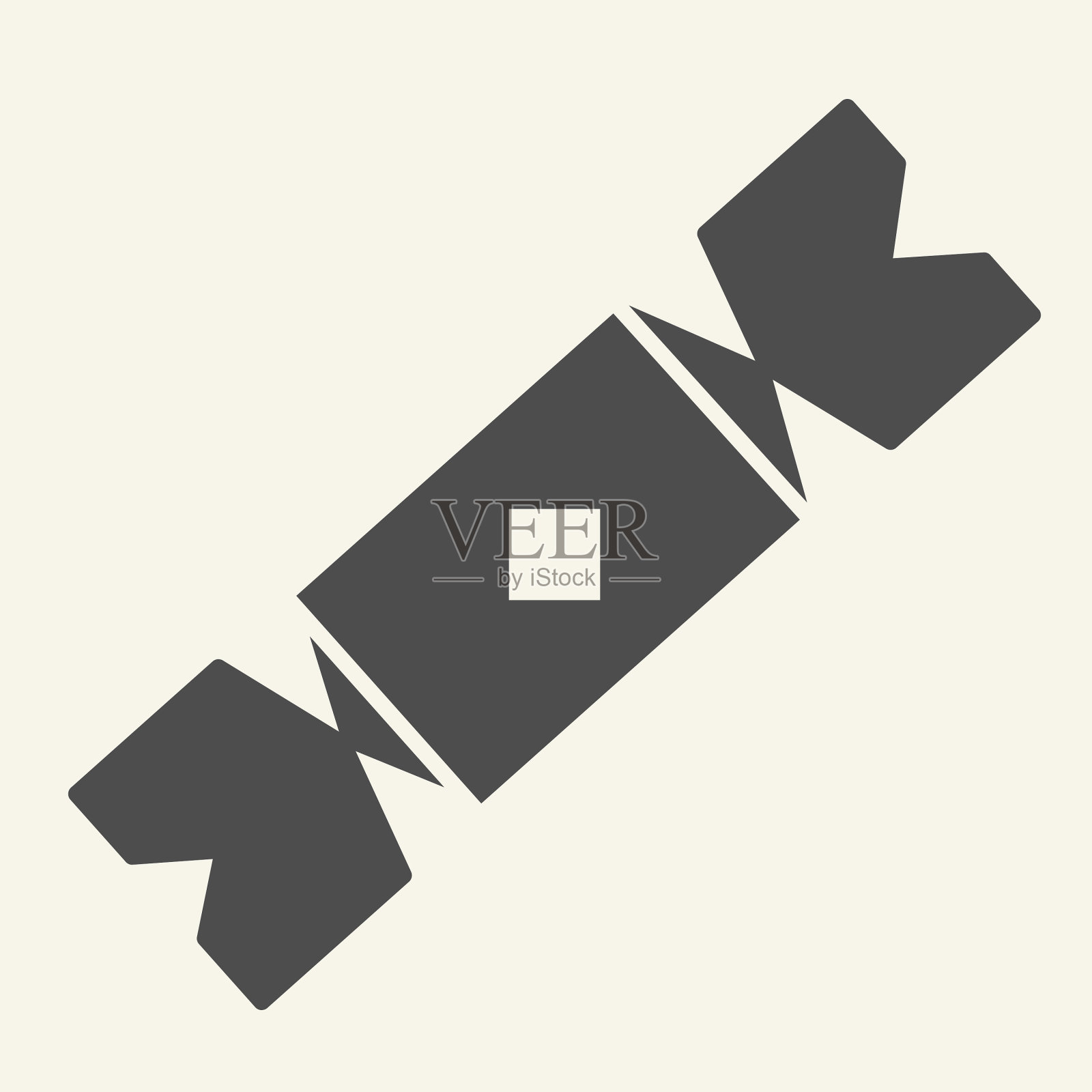 糖果固体图标包裹焦糖象形文字糖果插画图片素材