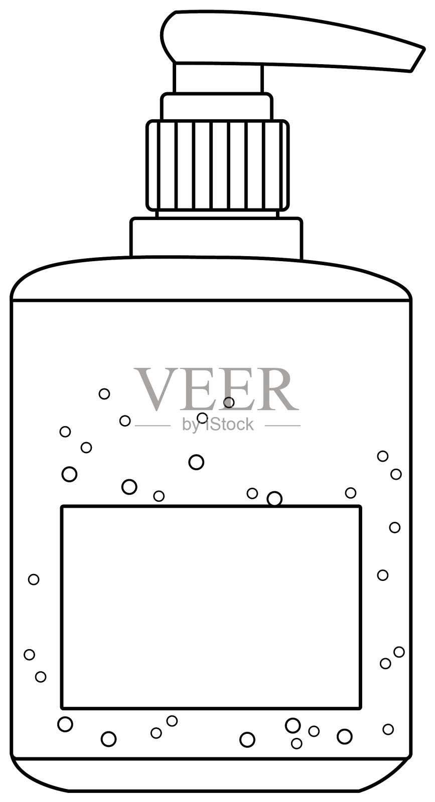 抗菌肥皂瓶隔离图标插画图片素材