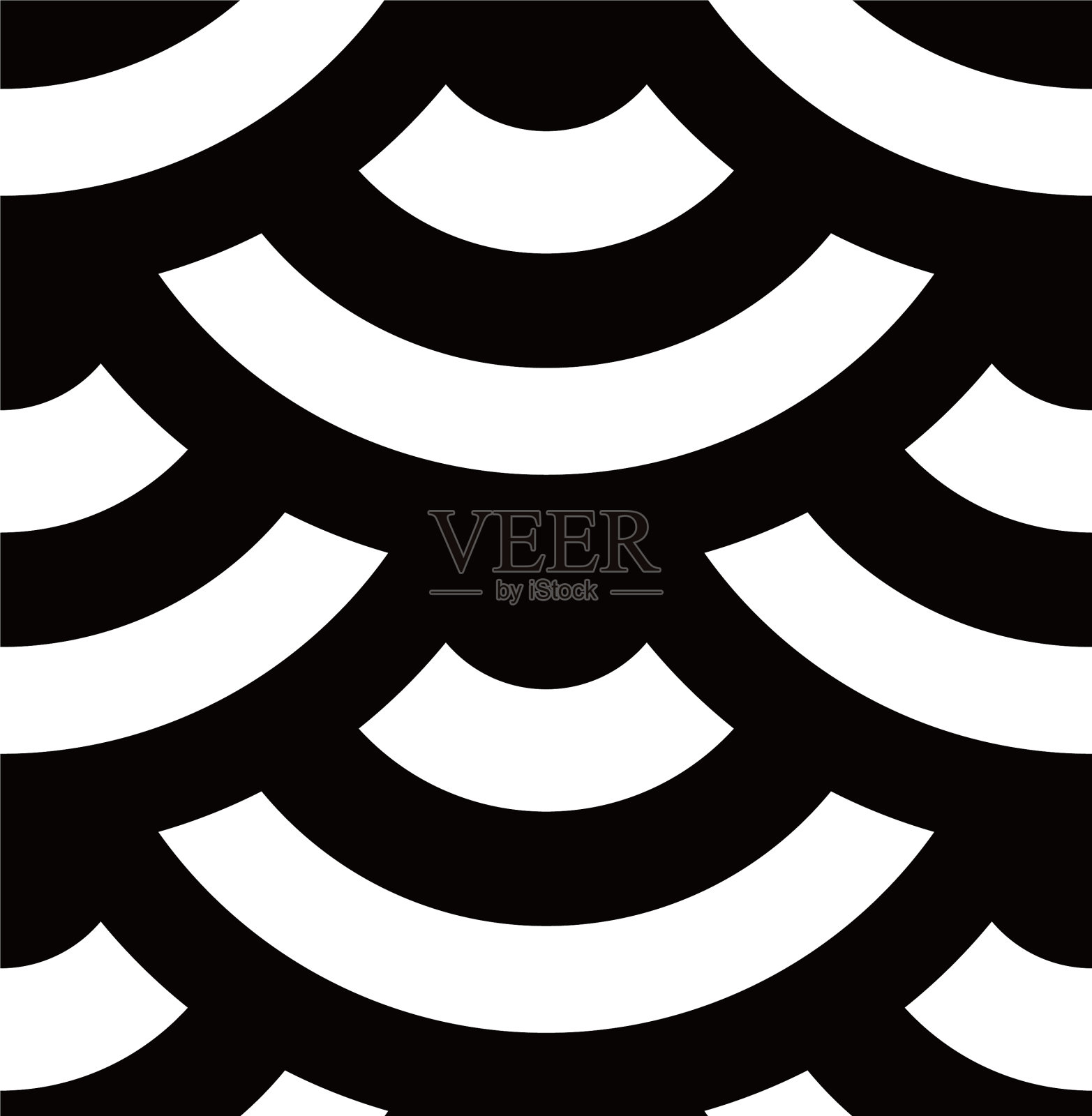 黑白无缝的日式图案那插画图片素材