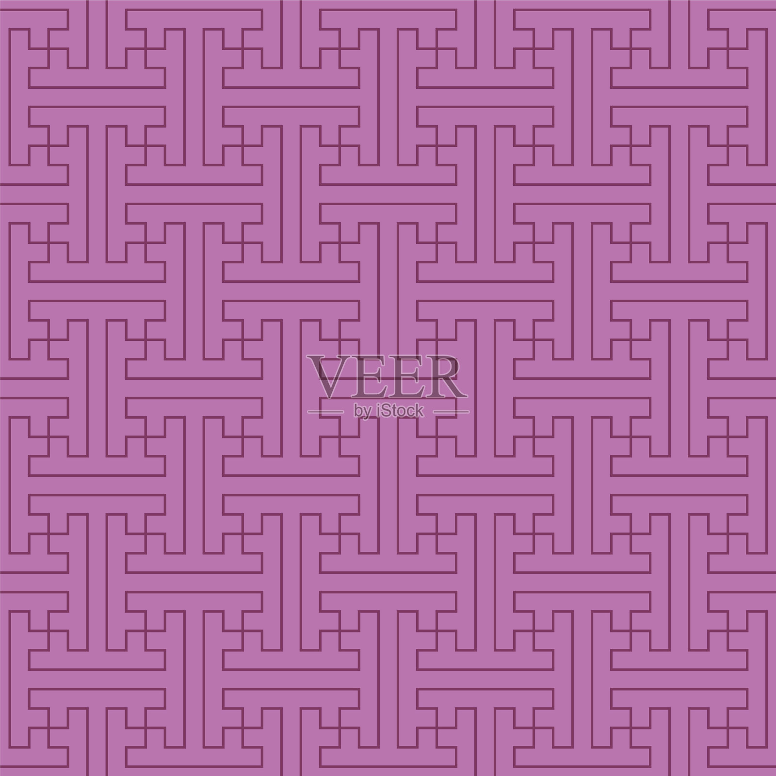 彩色无缝日式图案组合插画图片素材