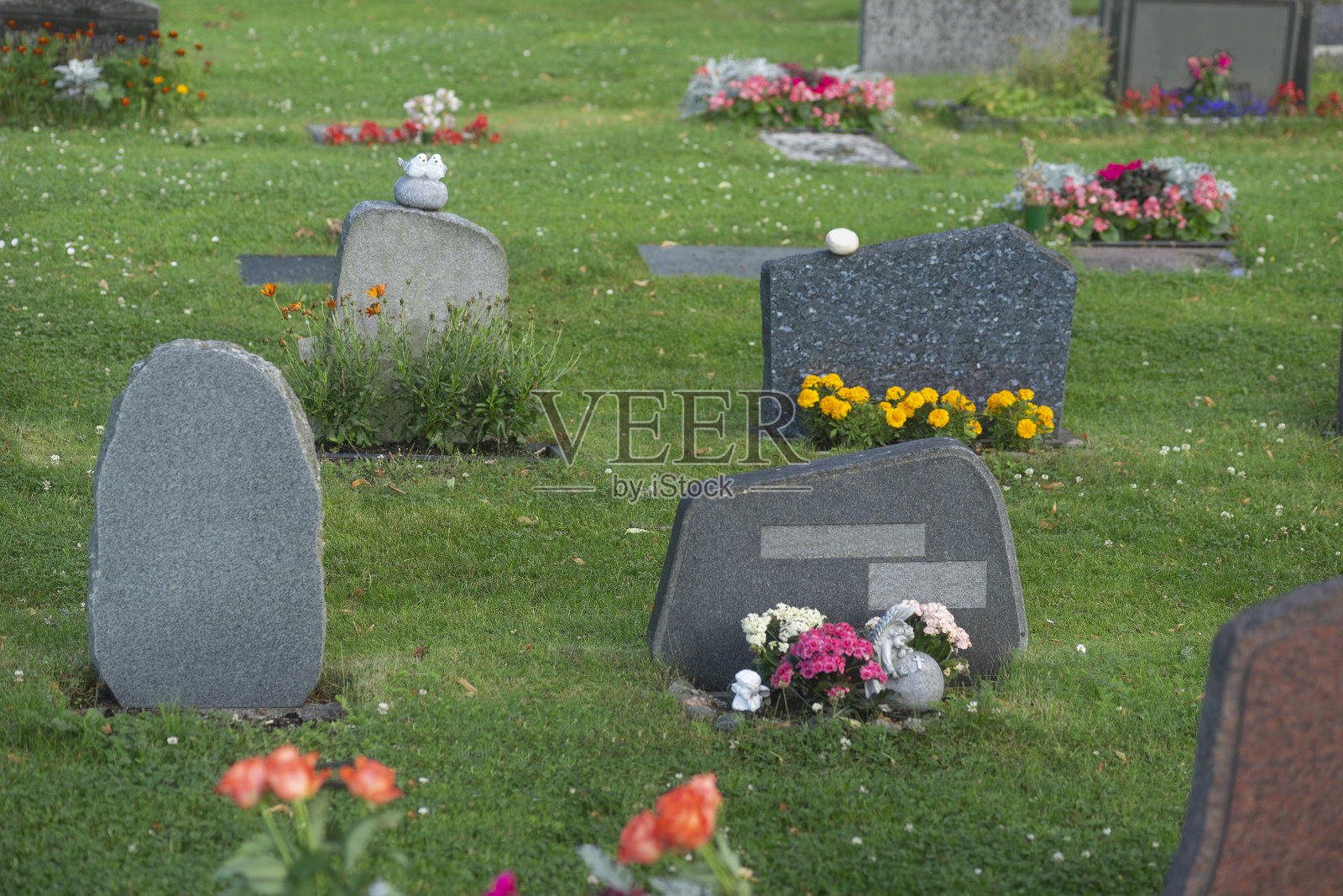 有墓碑的教堂墓地或墓地照片摄影图片