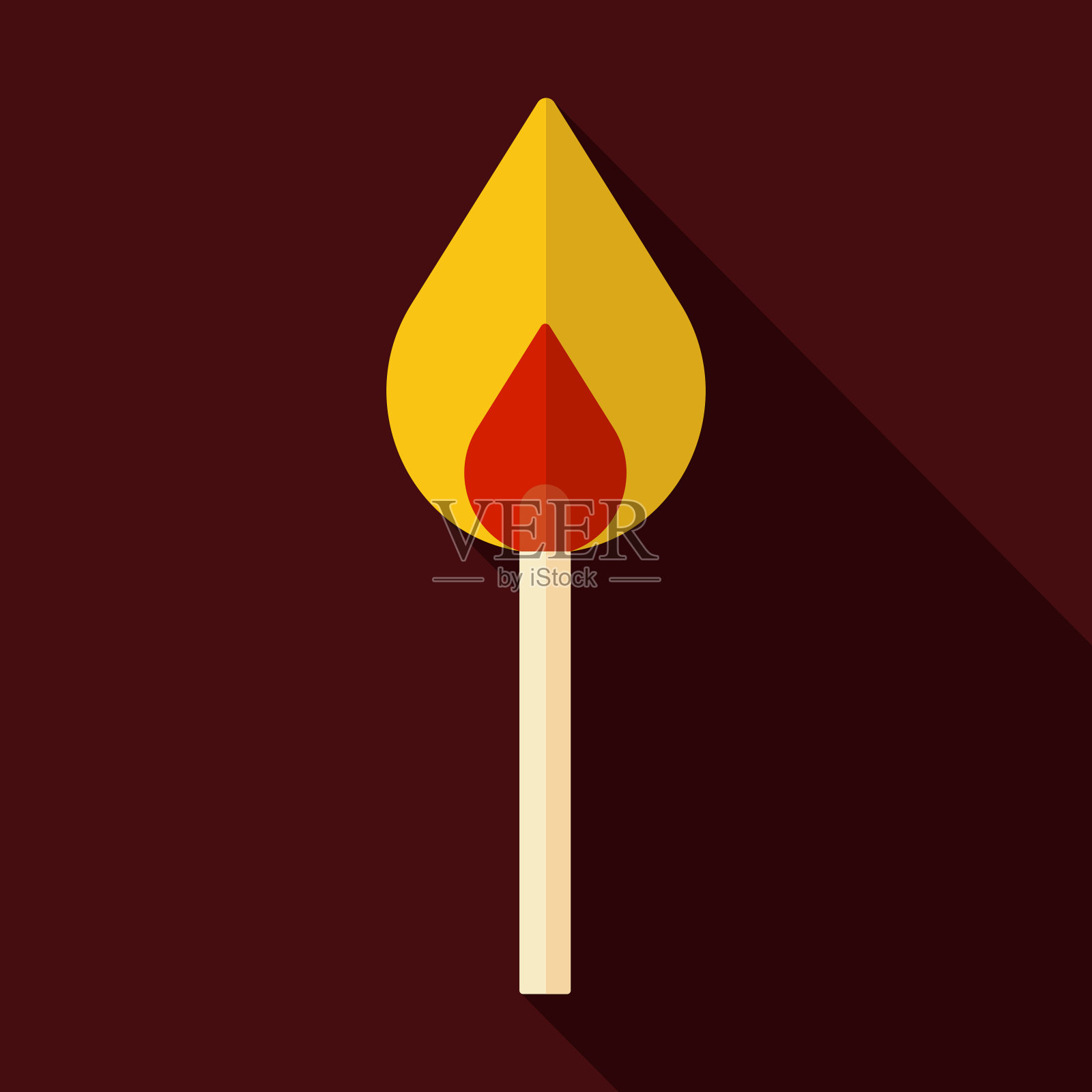 燃烧匹配矢量图标。烧烤和烧烤架设计元素图片