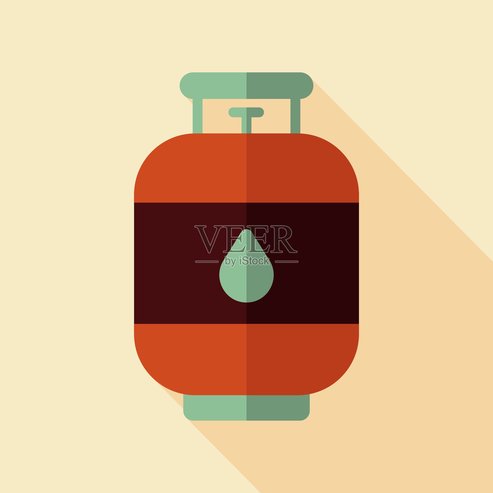 丙烷气瓶矢量图标插画图片素材