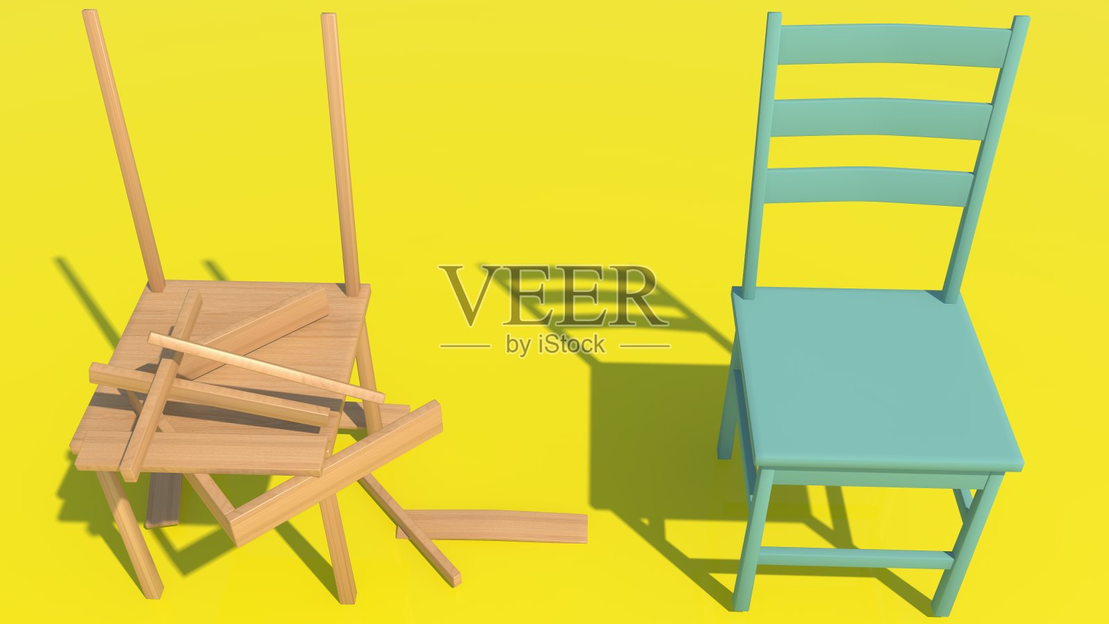 两个椅子的概念背景照片摄影图片