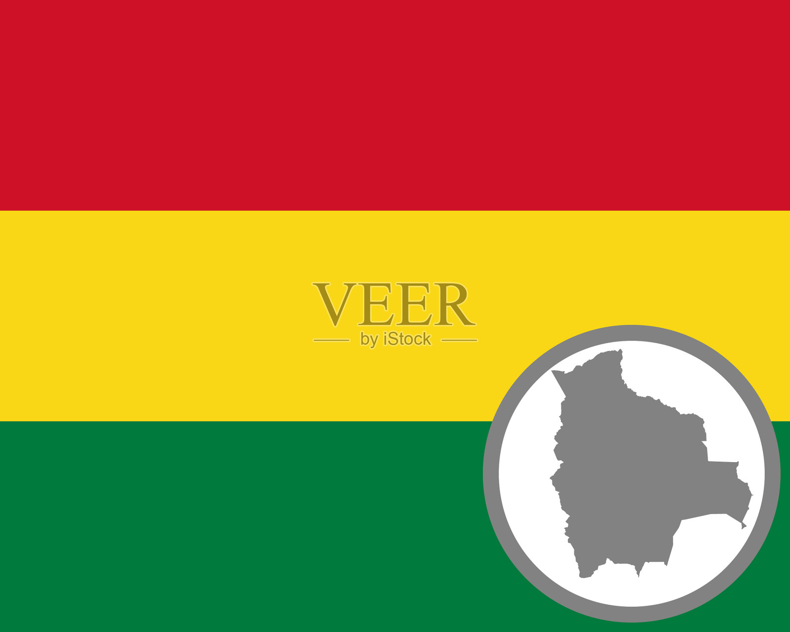 旗帜和地图玻利维亚插画图片素材