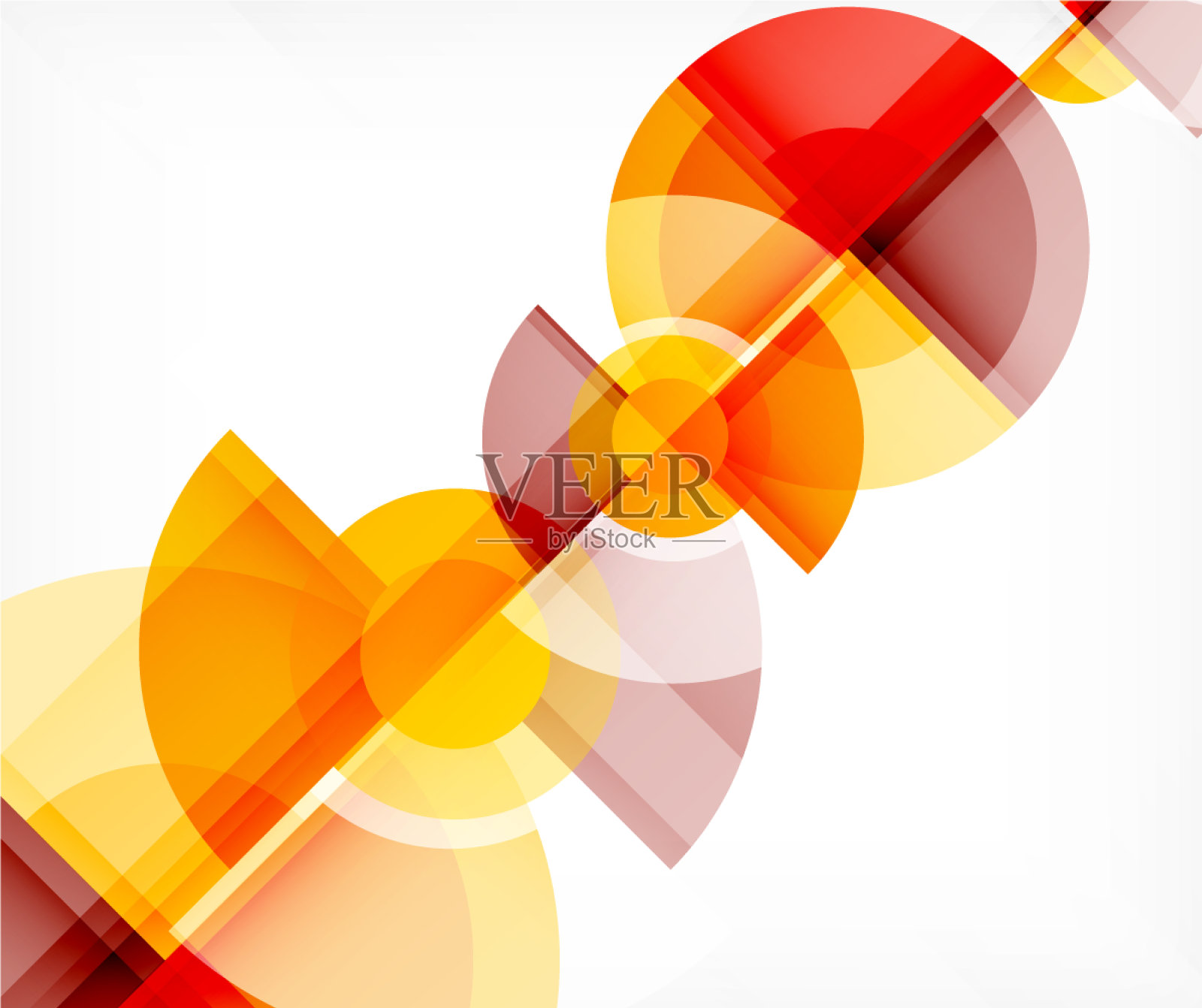 抽象背景圆和三角形设计插画图片素材