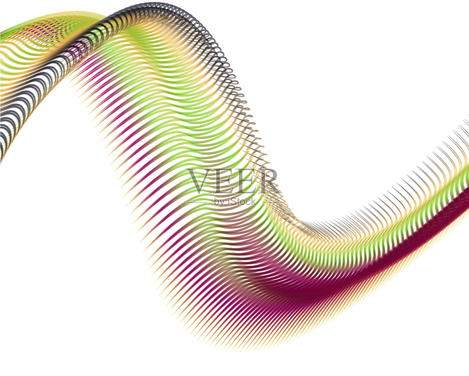 抽象背景混合波线设计插画图片素材