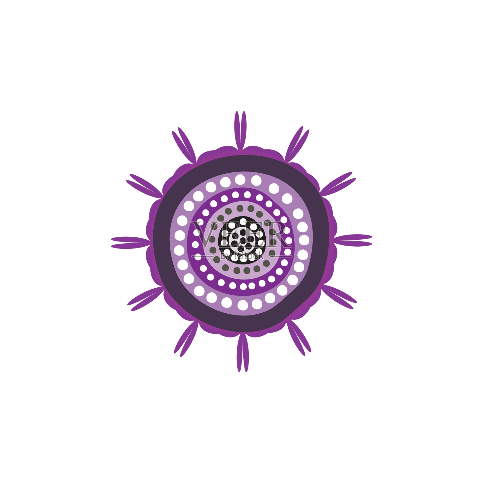 原住民艺术点画图标标志设计插画图片素材