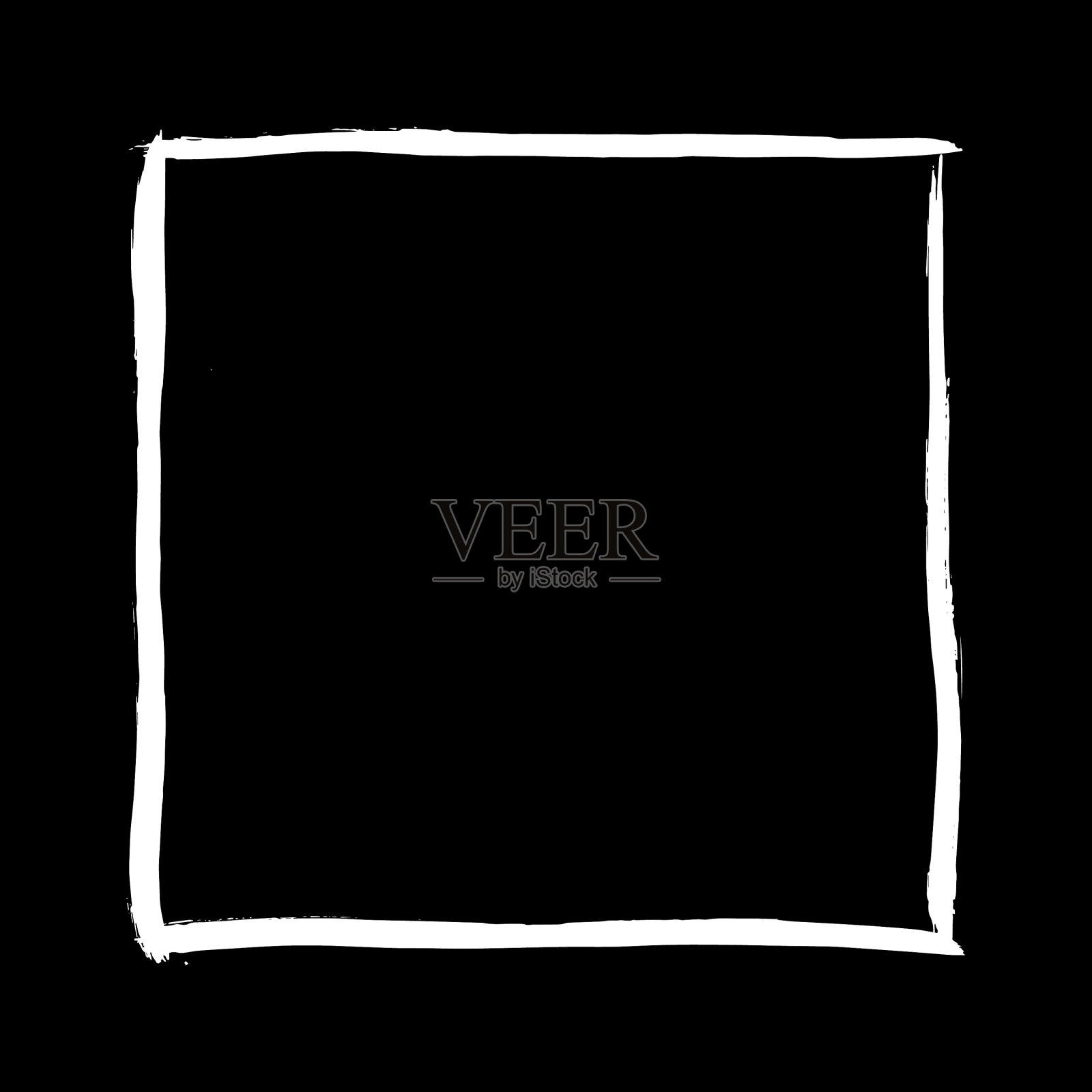 油漆笔画空白方框插画图片素材