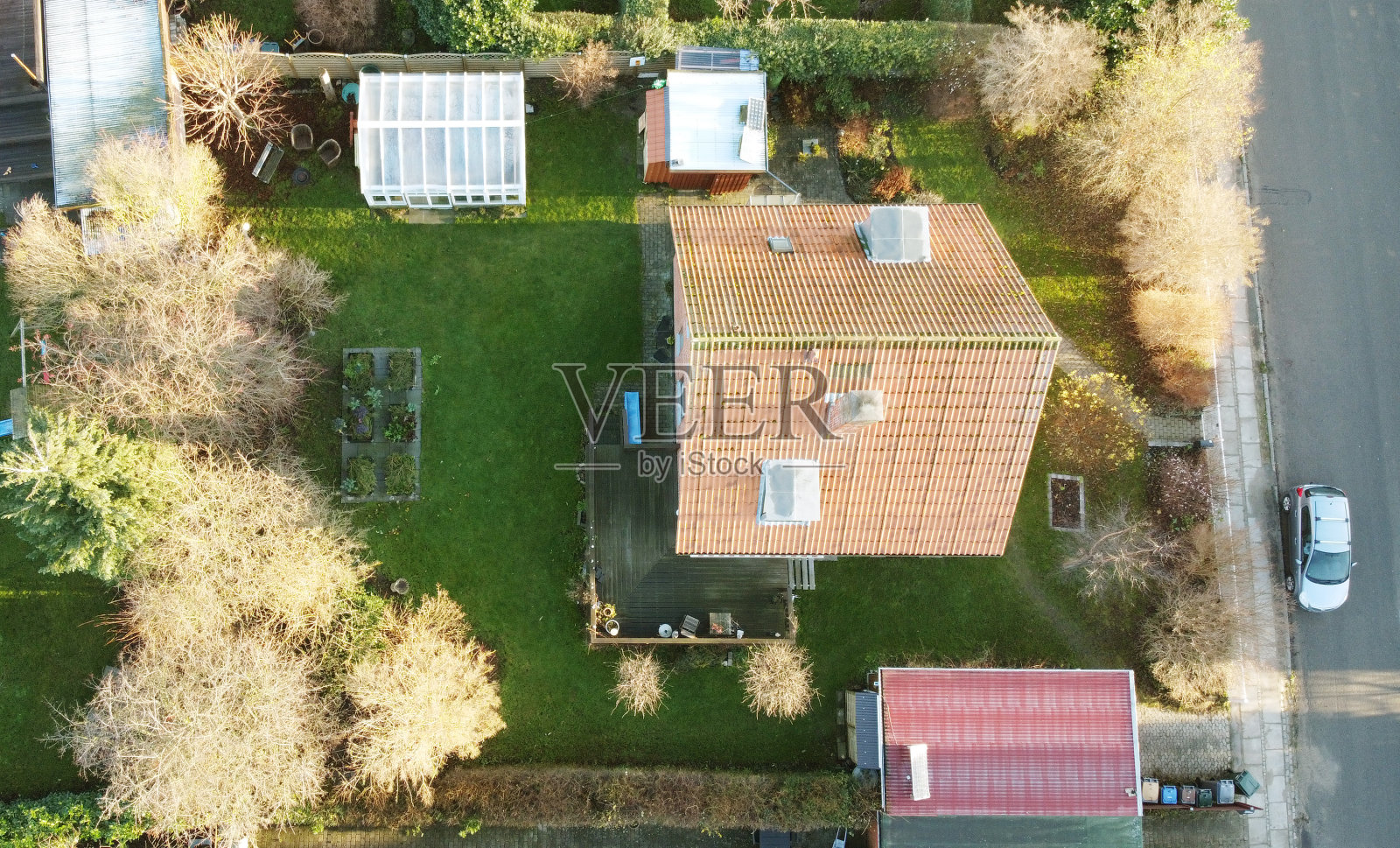 屋顶检查照片摄影图片