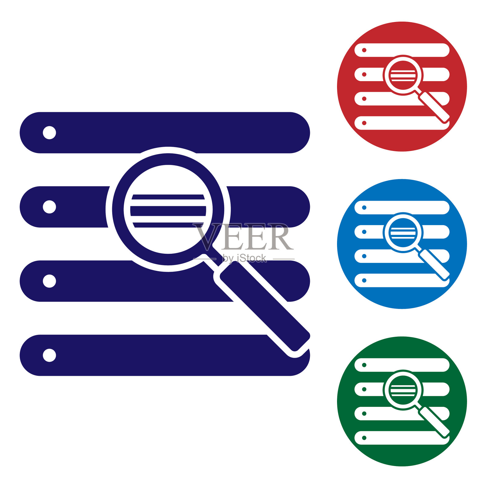 蓝色搜索在浏览器窗口图标隔离上插画图片素材