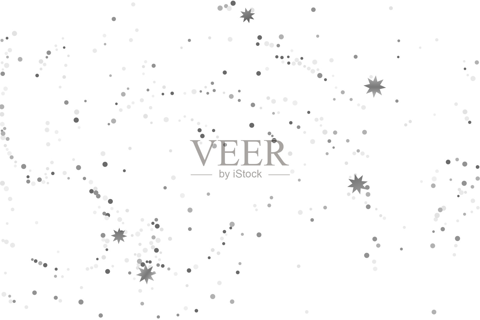 银色闪光纸屑插画图片素材