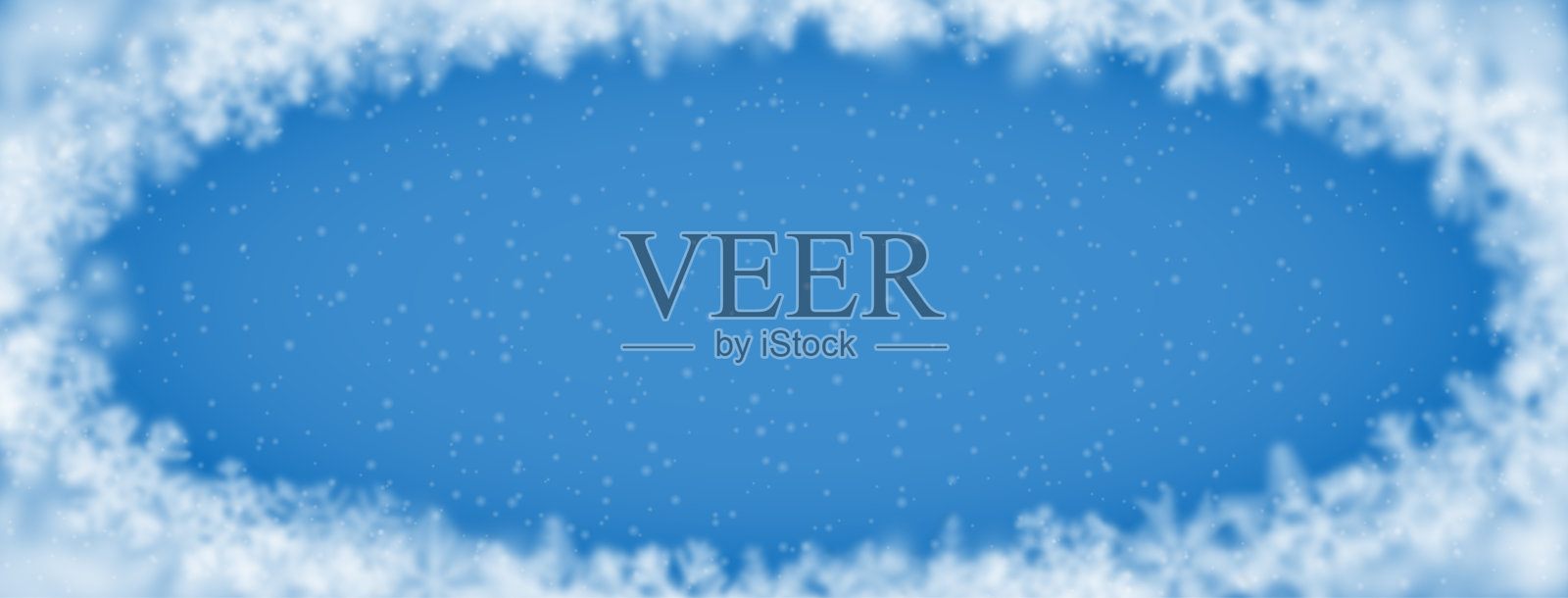 圣诞背景的雪花插画图片素材