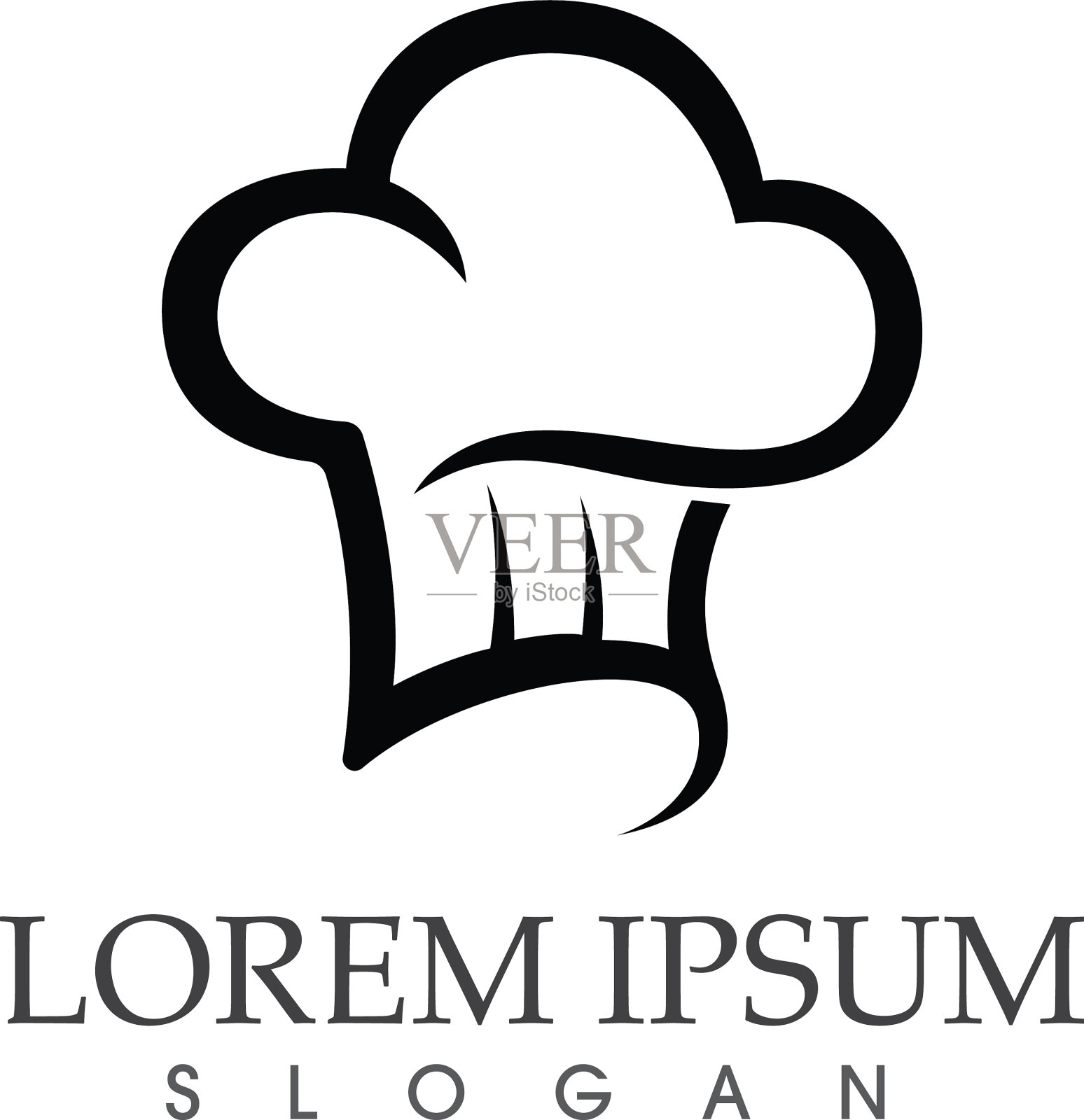 帽子厨师食品标志模板形象插画图片素材