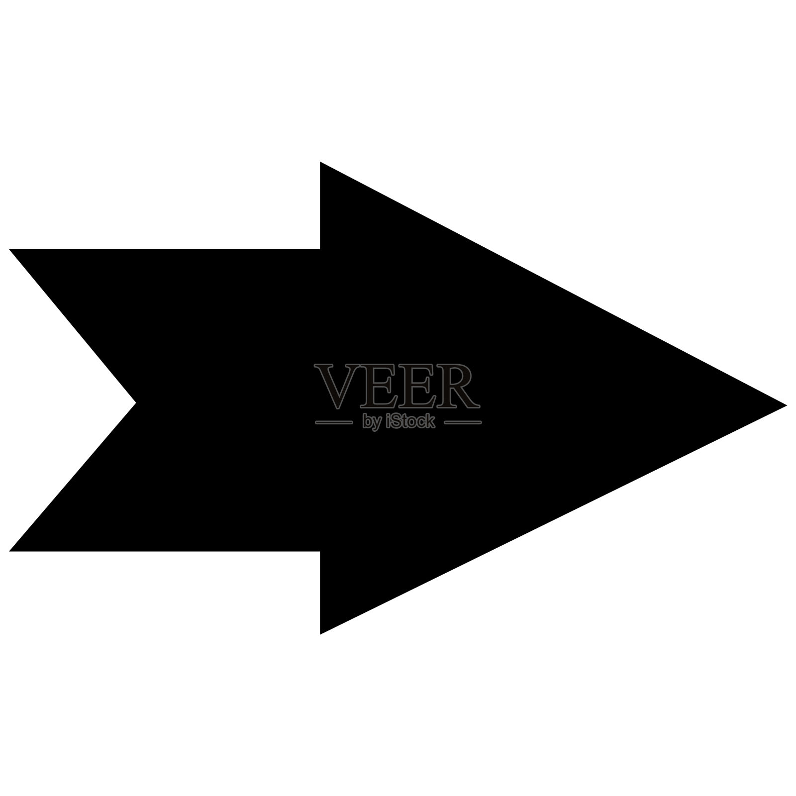 箭头指示的方向是装饰性的设计元素图片