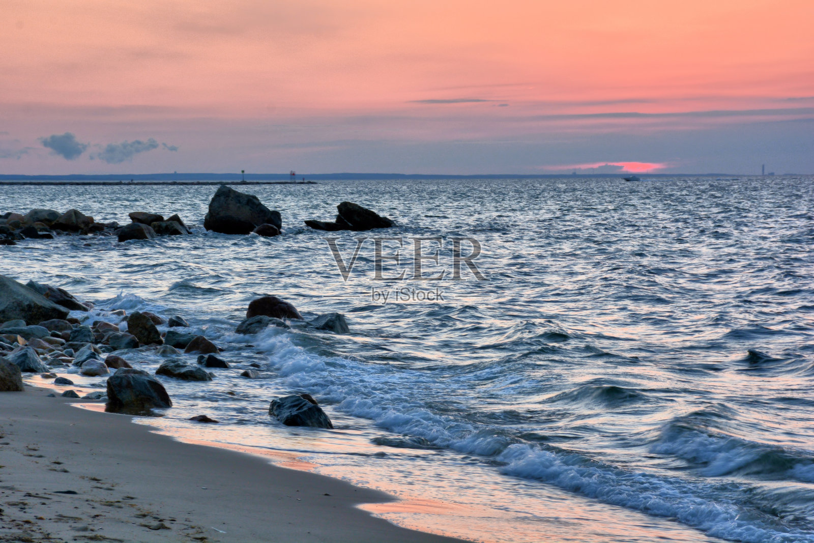 日落时分的科德角海滩照片摄影图片