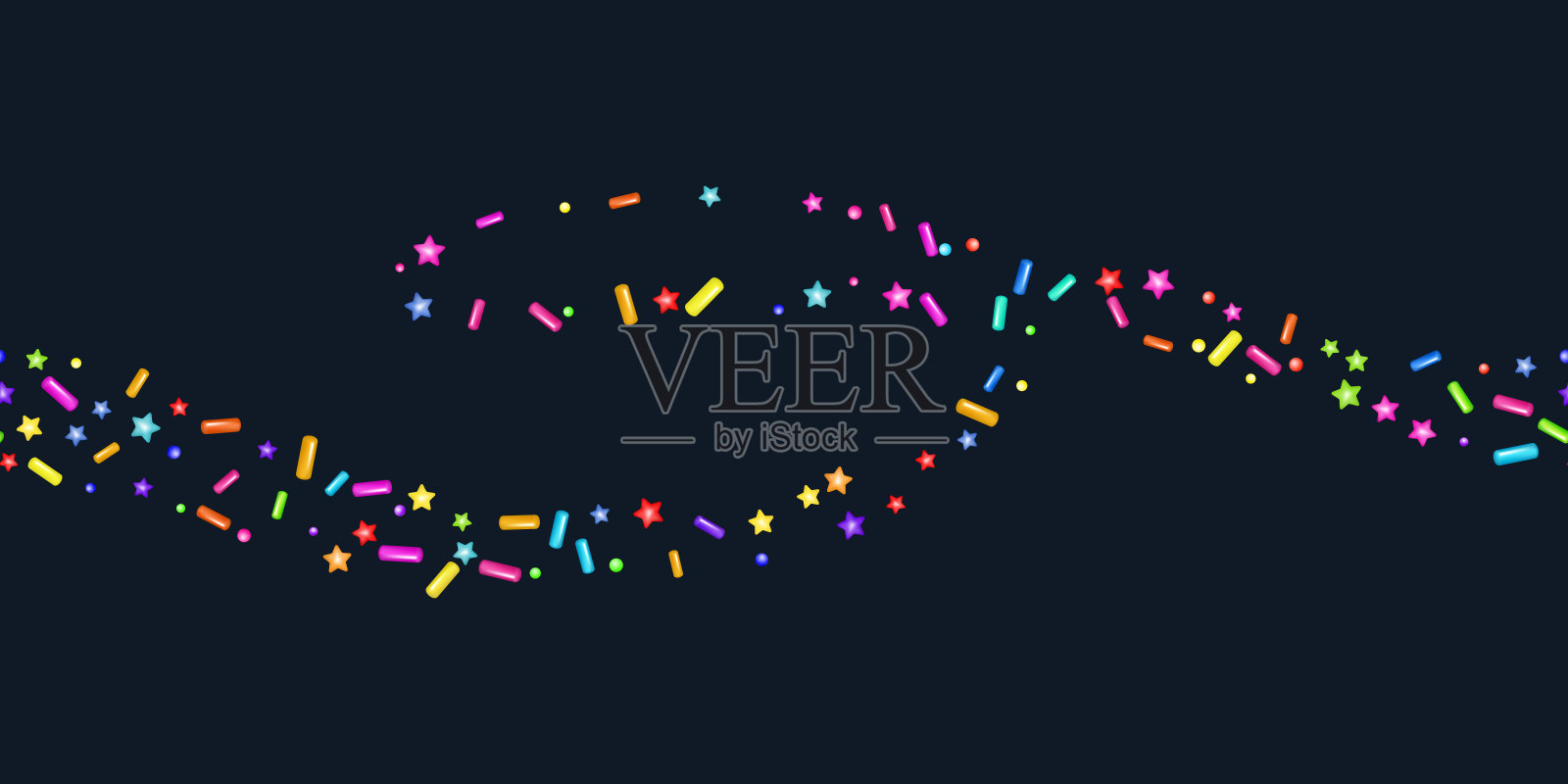 在黑色的背景上洒出颗粒状插画图片素材