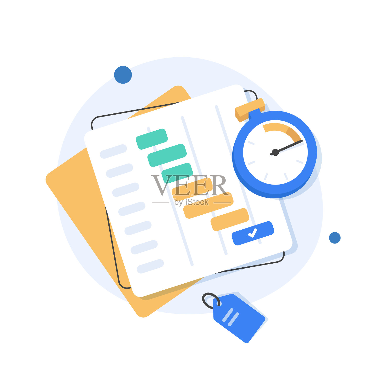 做清单或计划图标概念插画图片素材