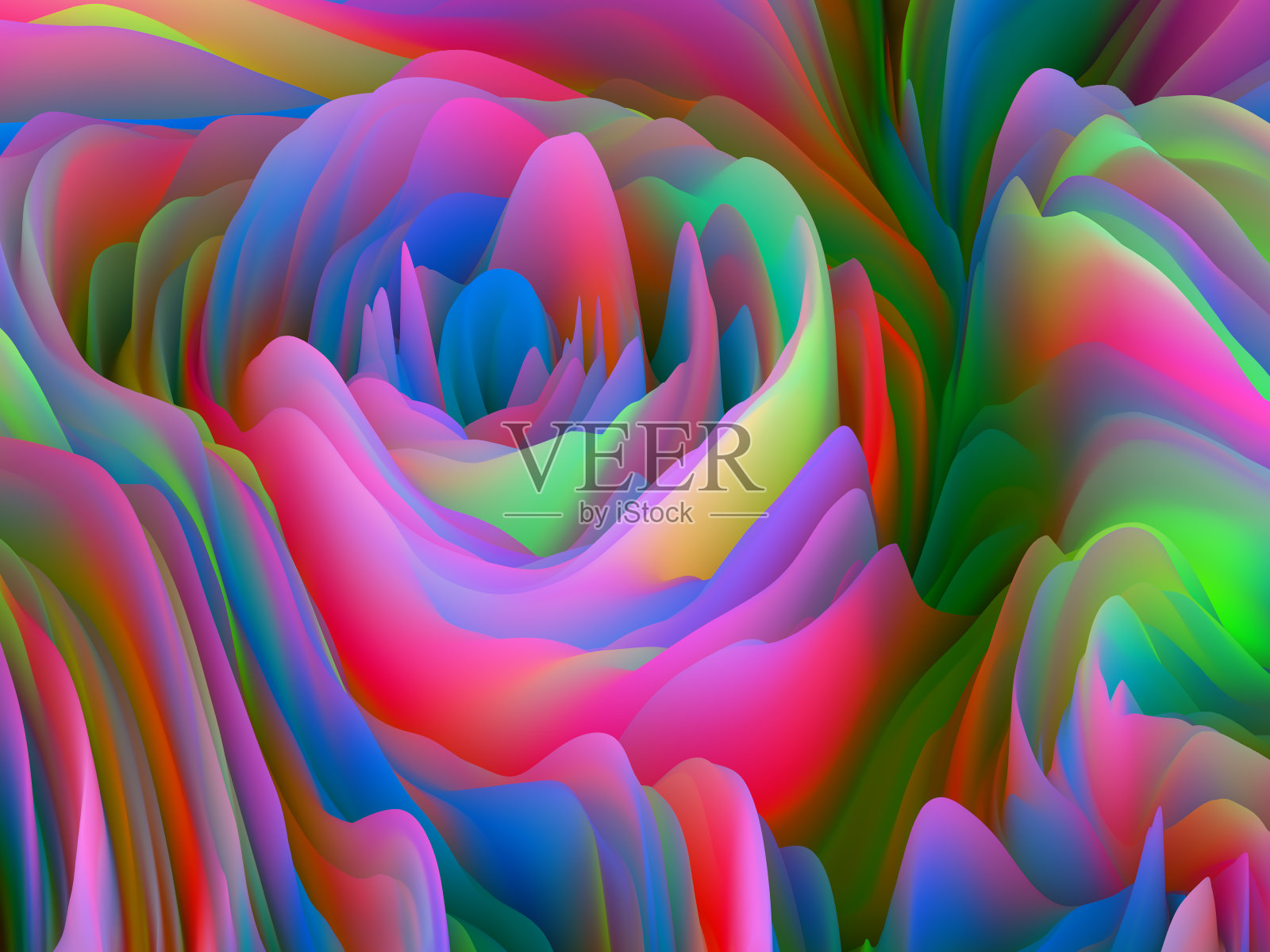 有机力量之流插画图片素材