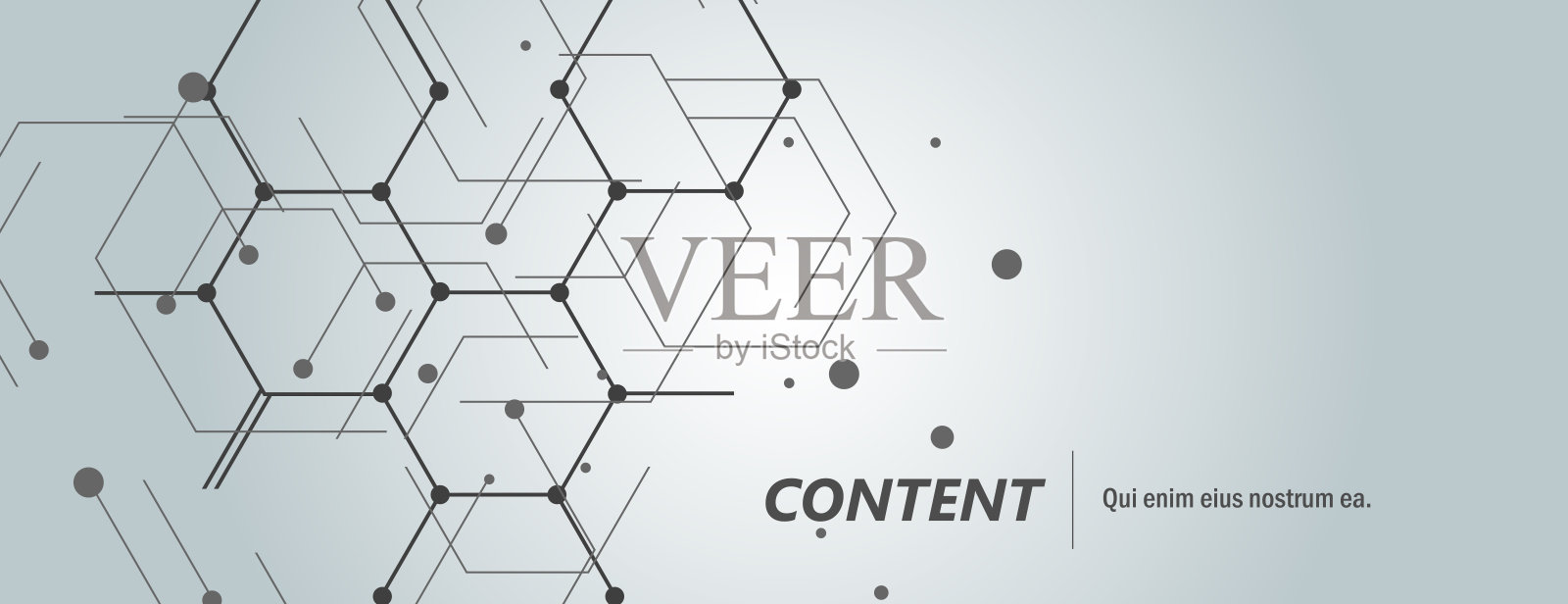 几何线和点图案。现代六边形和细胞背景。连接向量插图插画图片素材