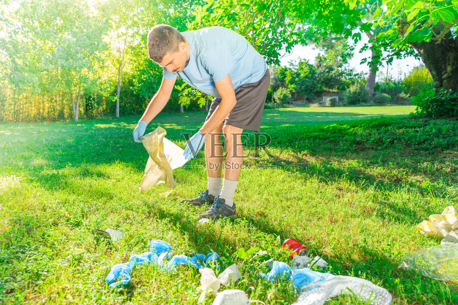 冠状病毒的环境污染照片摄影图片