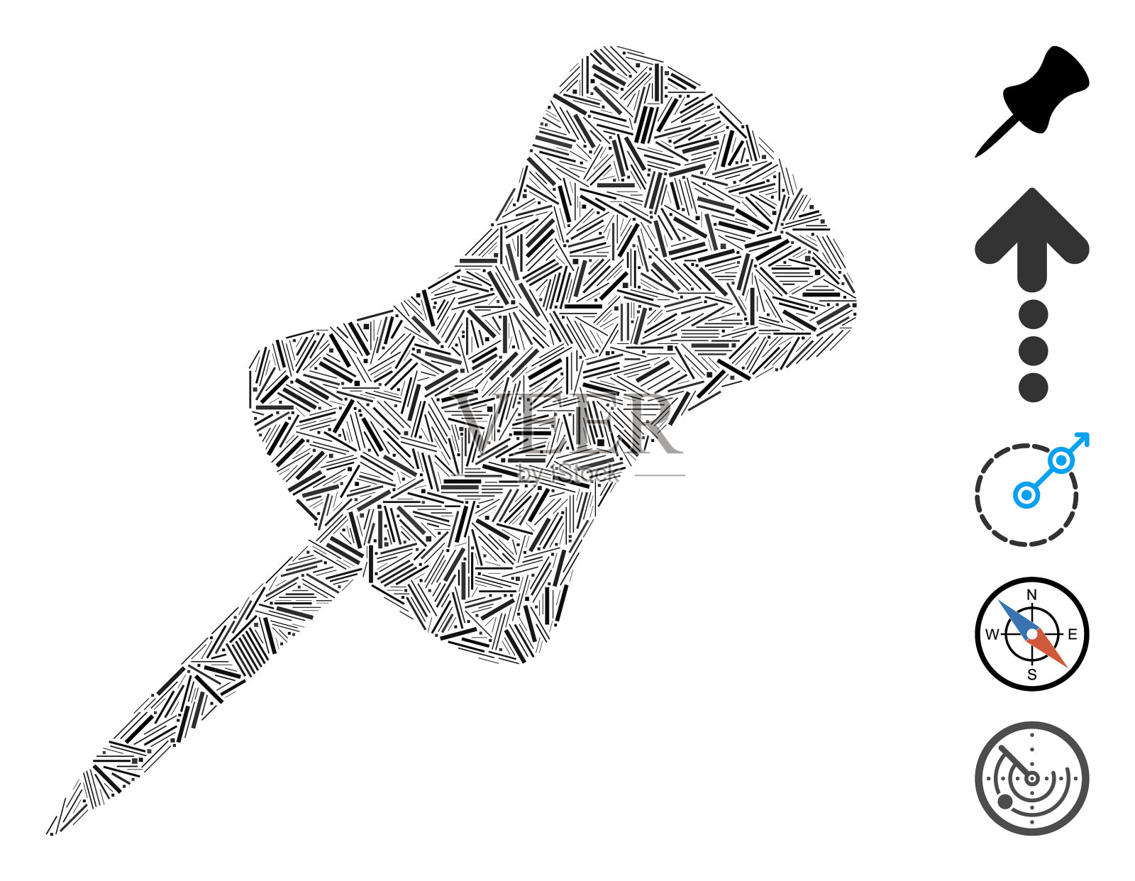 线脚图标插画图片素材