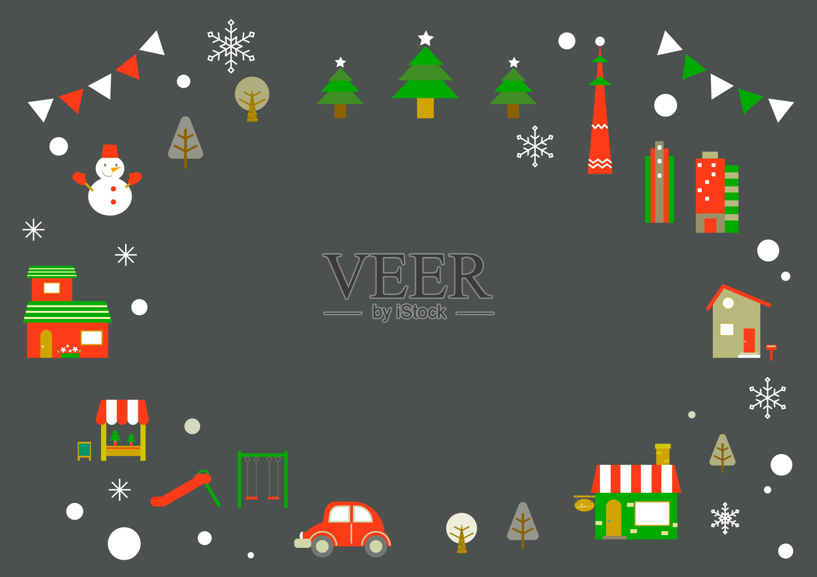 圣诞背景帧插画图片素材