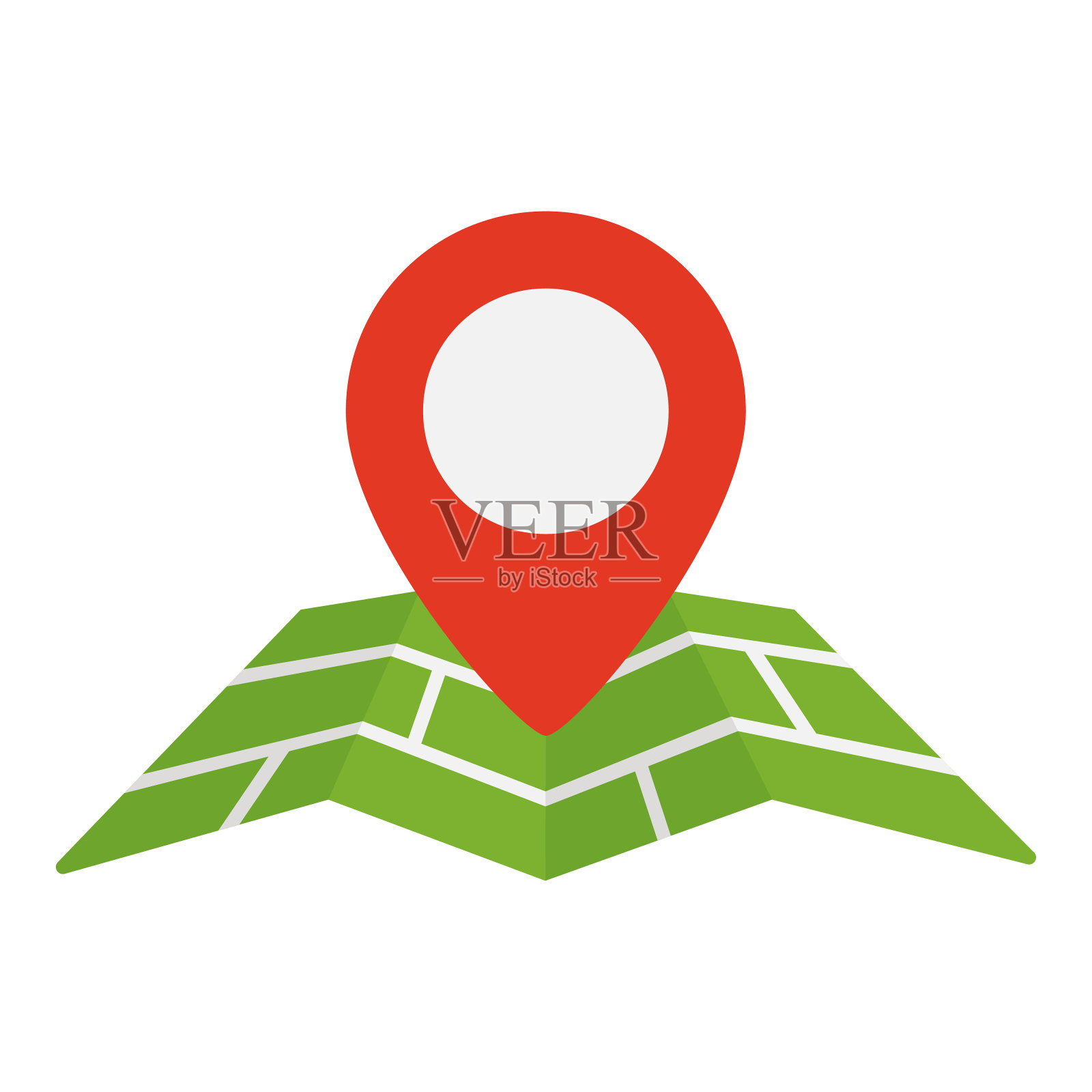 针指针世界地图位置符号旅行平面风格图标插画图片素材