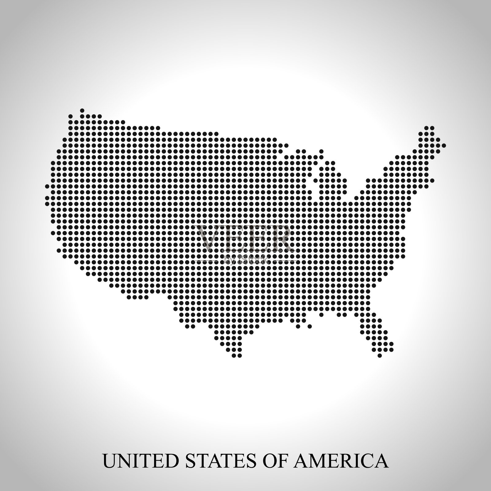 美国的地图插画图片素材