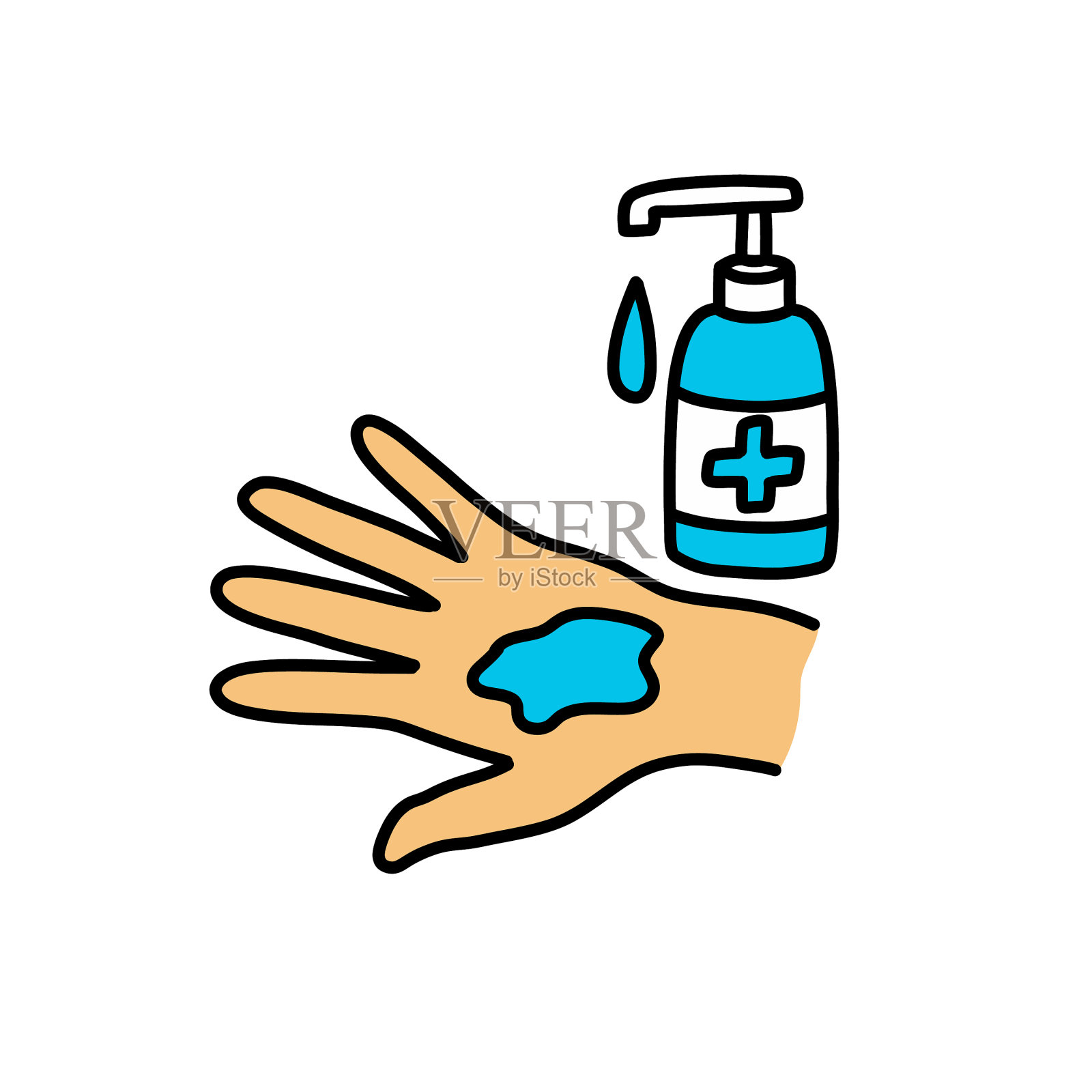 洗手图标插画图片素材