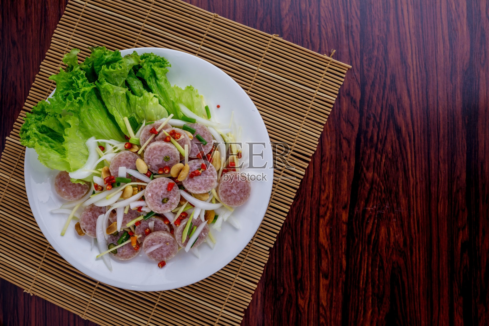 发酵猪肉泰国食物照片摄影图片