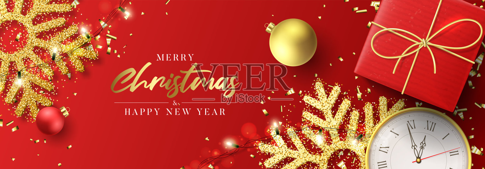 圣诞快乐，新年快乐设计模板素材