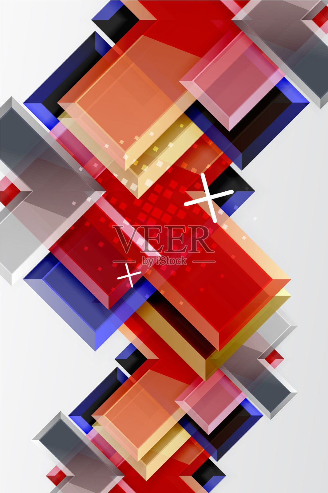 金属箭头形状的背景抽象几何插画图片素材