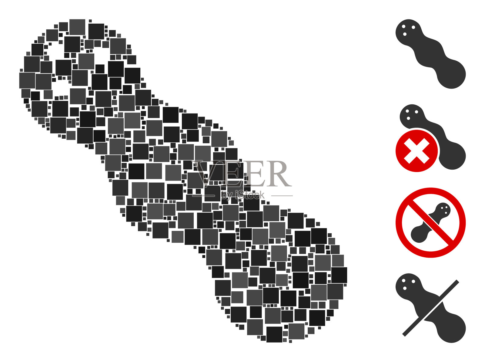 方形花生图标插画图片素材