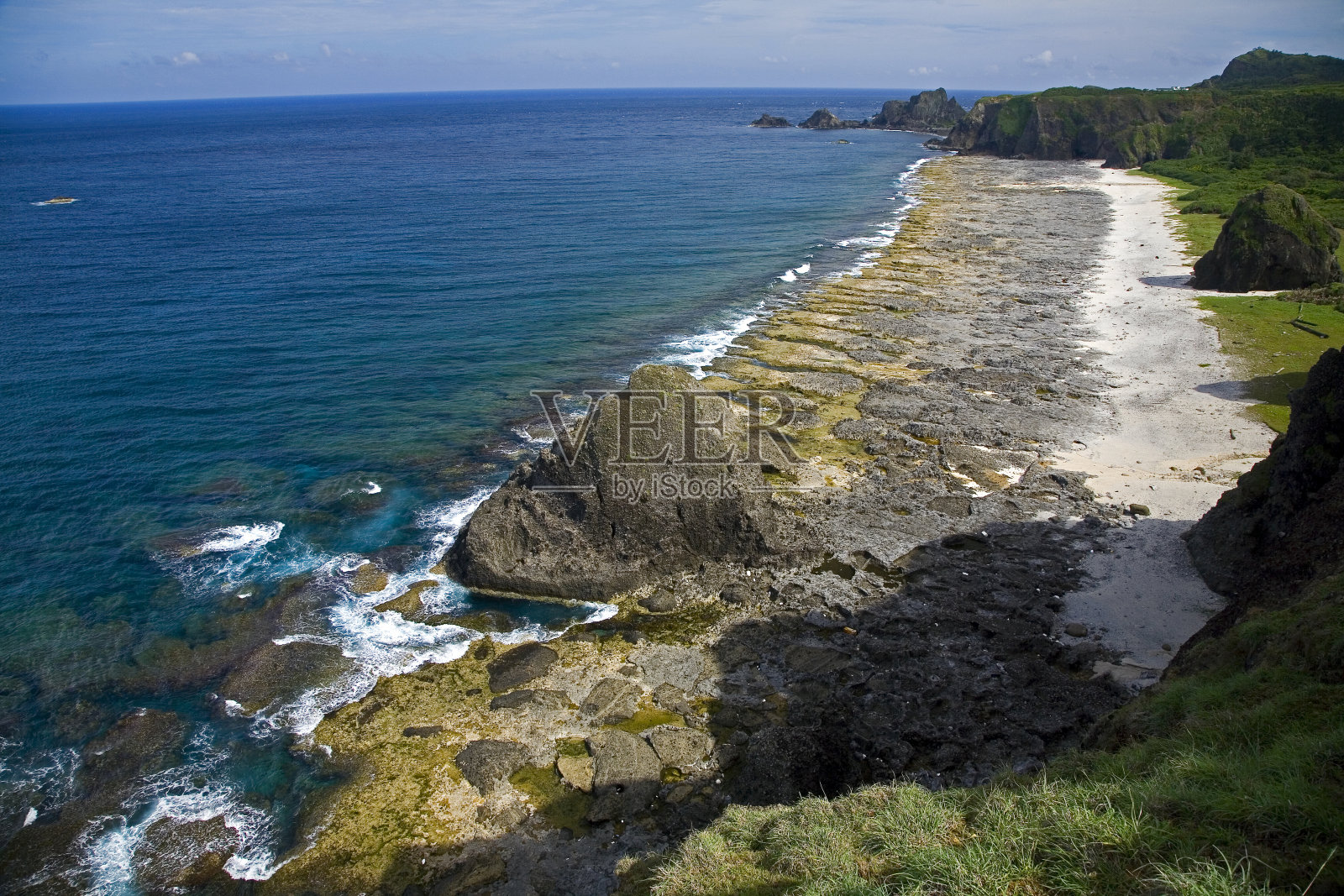 台东绿岛牛头山海岸照片摄影图片