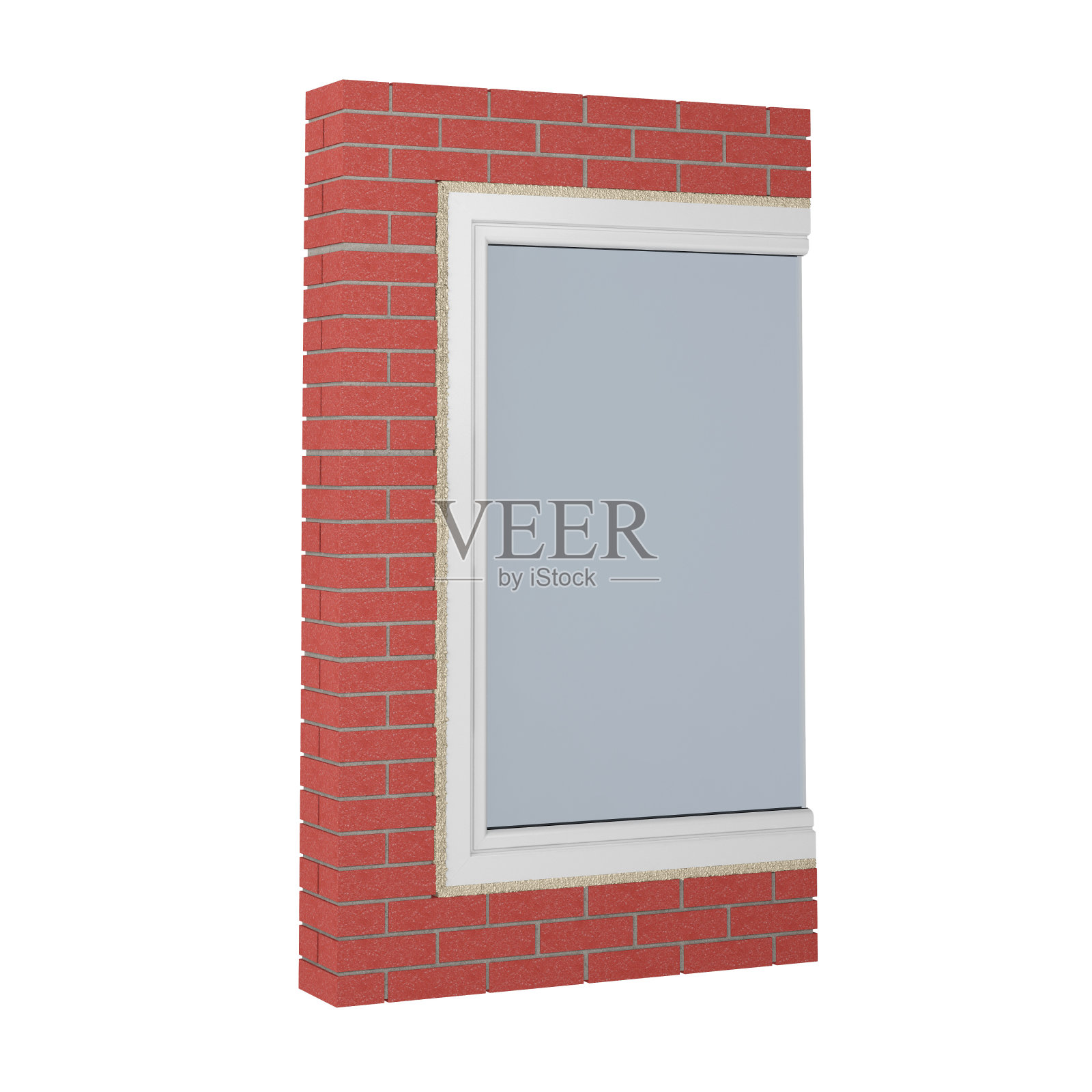 由砖块和窗户碎片组成的字母C照片摄影图片