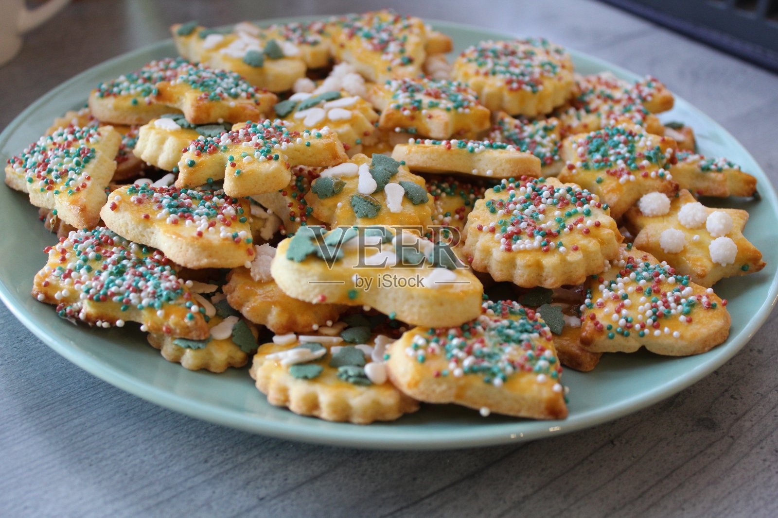 圣诞饼干照片摄影图片