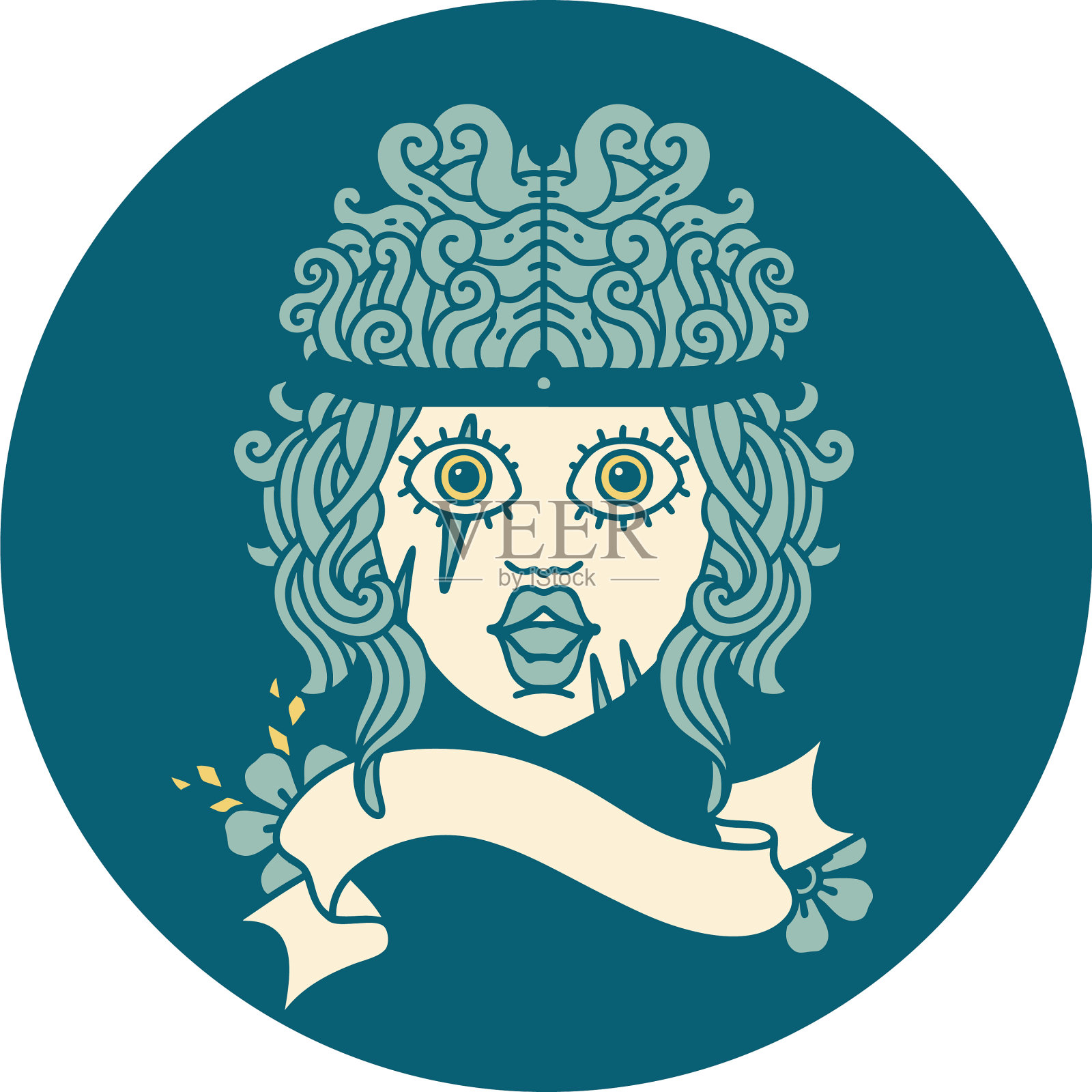 人类的野蛮人角色插画图片素材