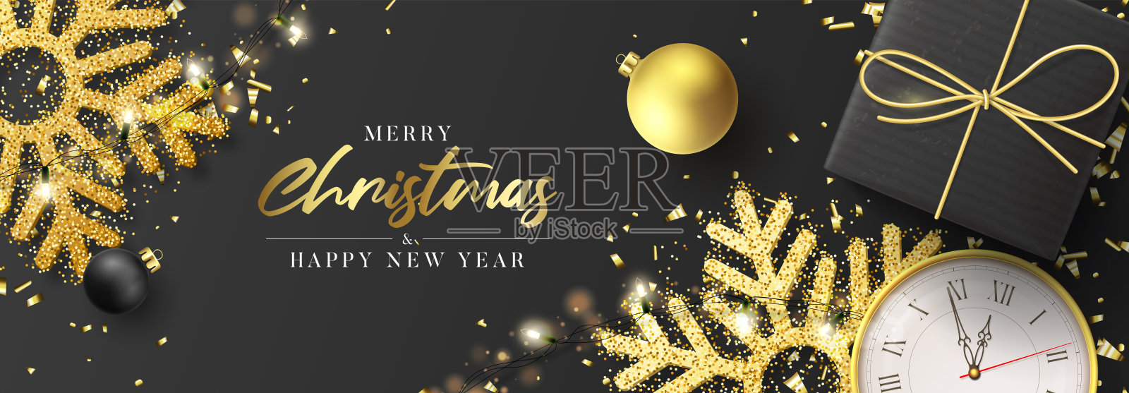 圣诞快乐，新年快乐设计模板素材