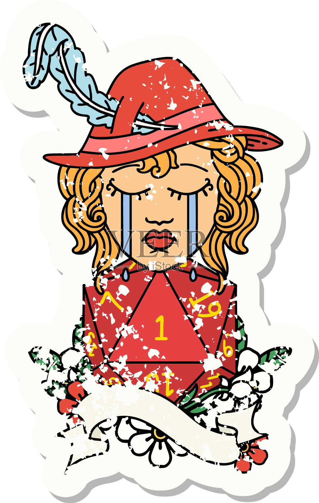 哭人类吟游诗人与自然1 d20滚垃圾设计元素图片