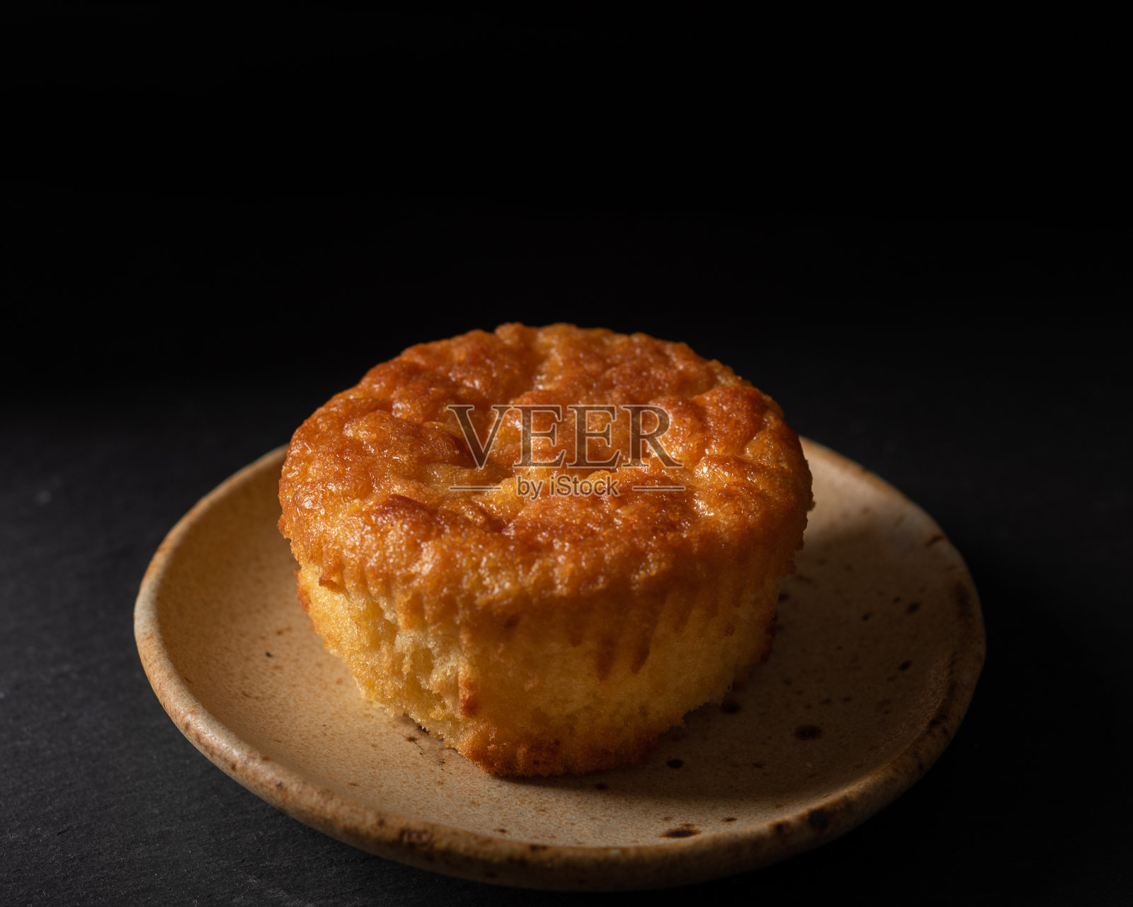 金玉米面包松饼孤立照片摄影图片