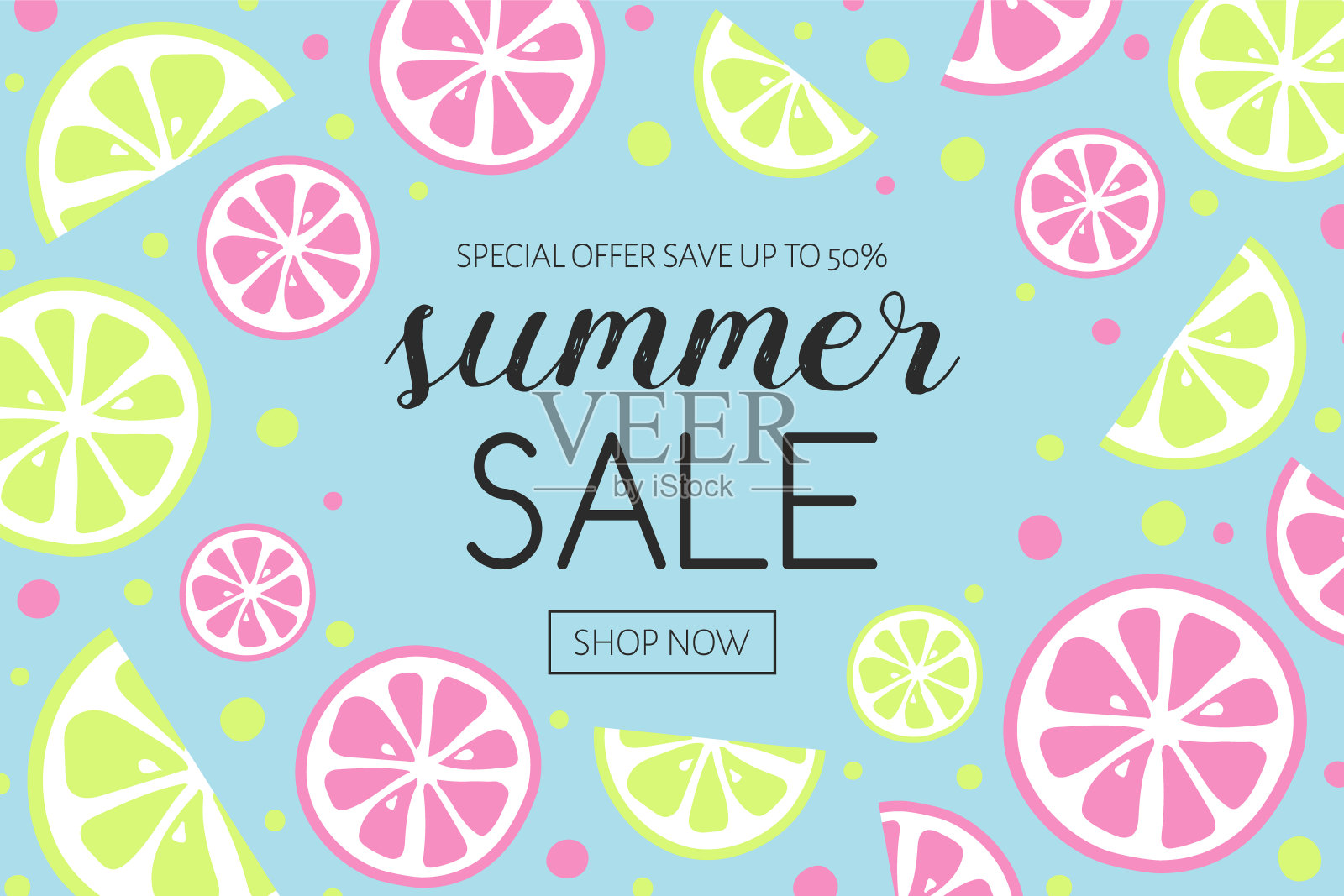 多汁水果夏季促销背景设计。向量设计模板素材