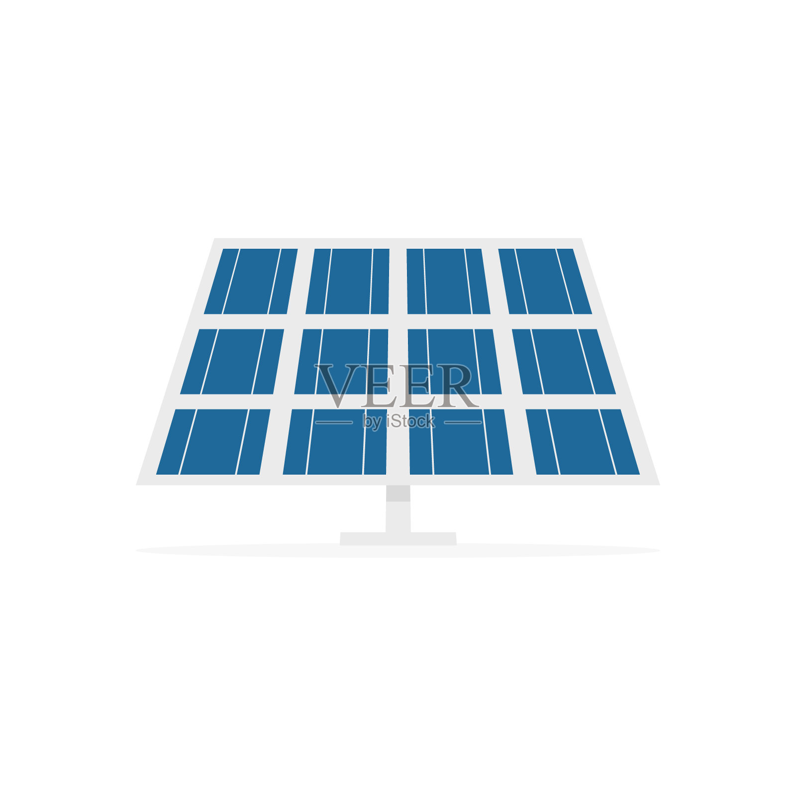 太阳能图标。插画图片素材